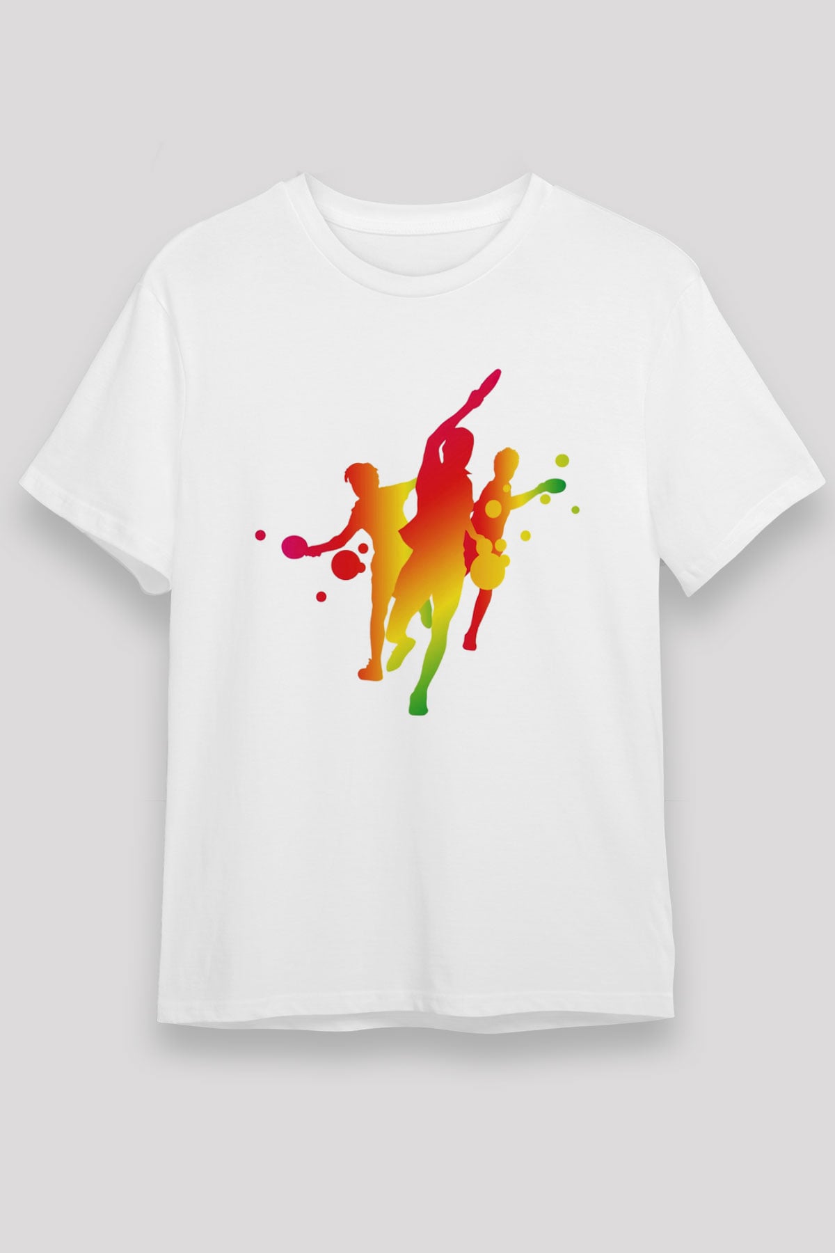 Tenis Beyaz Unisex Tişört T-Shirt - TişörtFabrikası