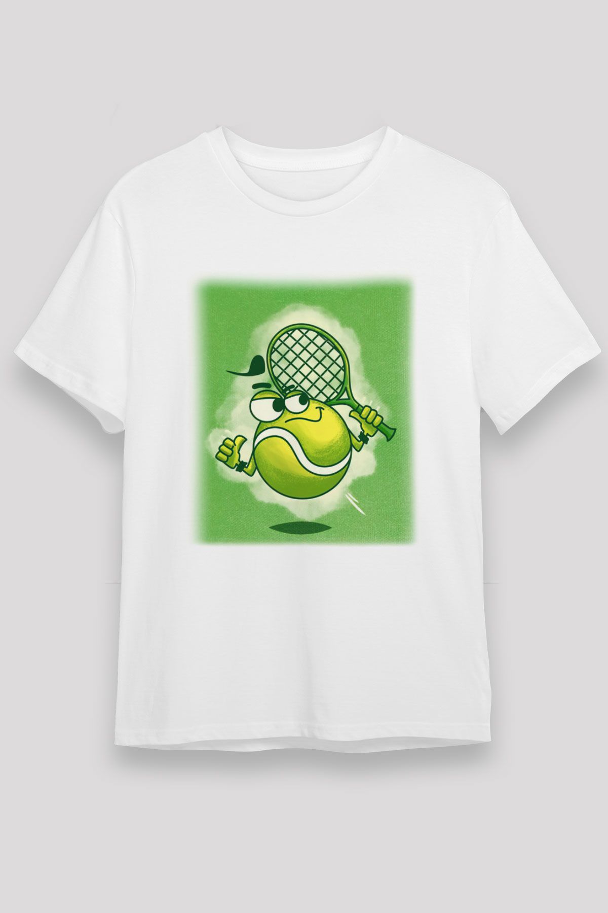 Tenis Beyaz Unisex Tişört T-Shirt - TişörtFabrikası