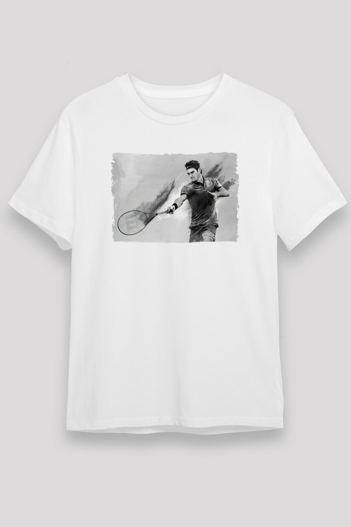 Tenis Beyaz Unisex Tişört T-Shirt - TişörtFabrikası