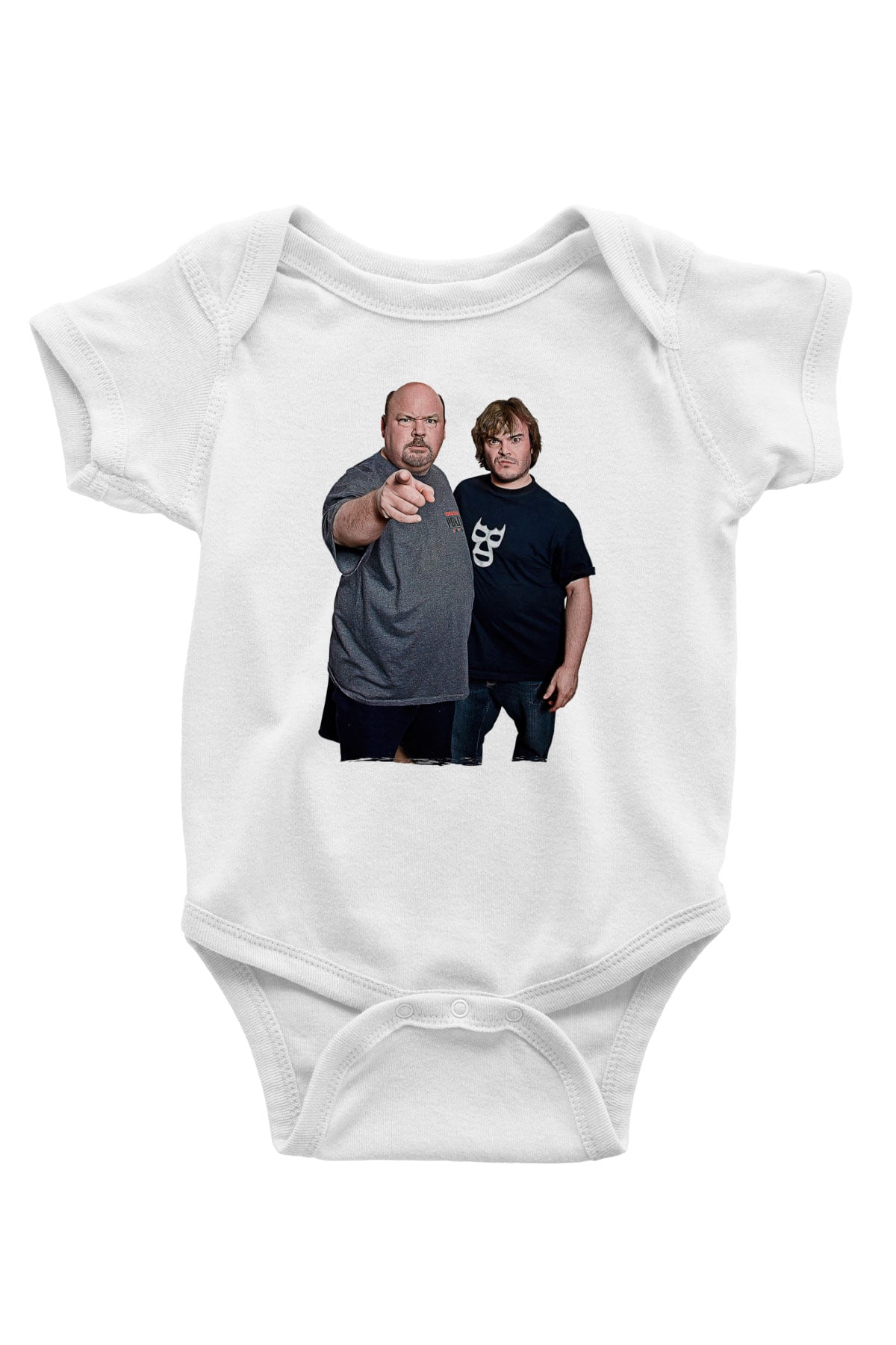 Teracious D Baskılı Beyaz Unisex Bebek Body - Zıbın