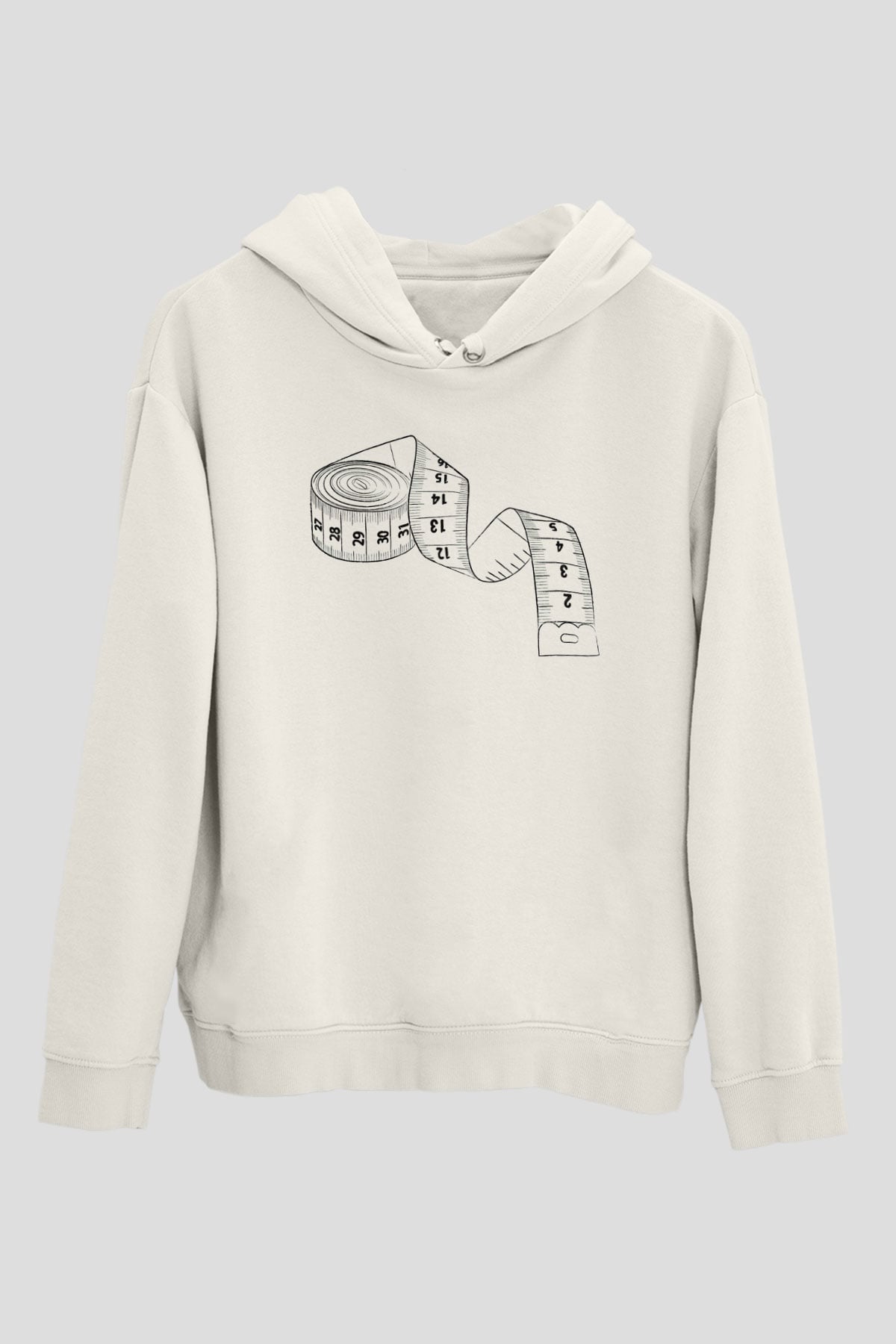 Terzi Beyaz Unisex Hoodie