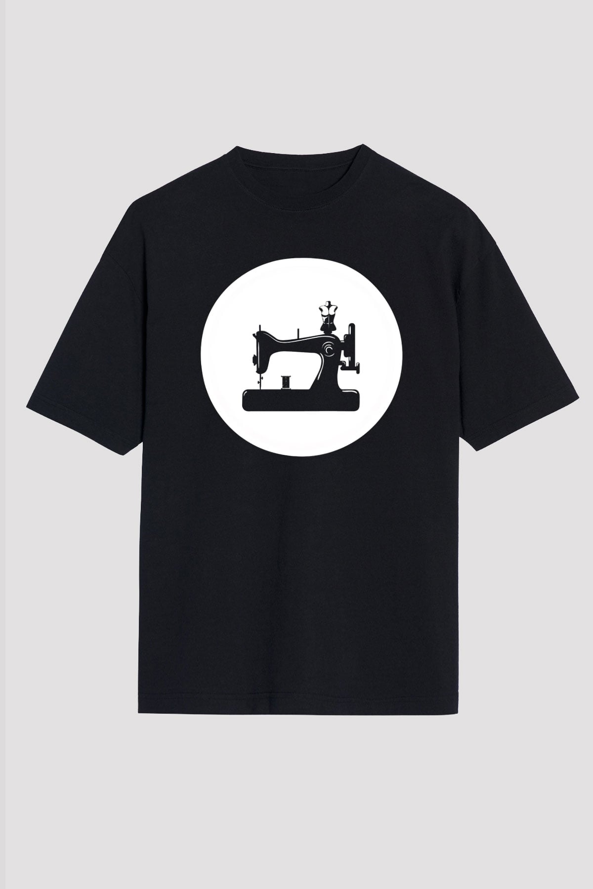 Terzi Siyah Unisex Oversize Tişört T-Shirt