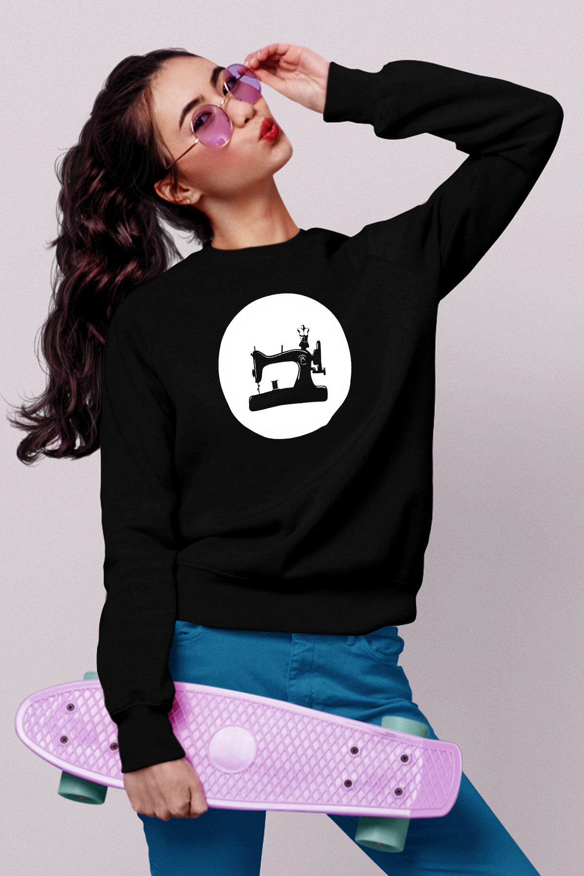 Terzi Siyah Unisex Sweatshirt