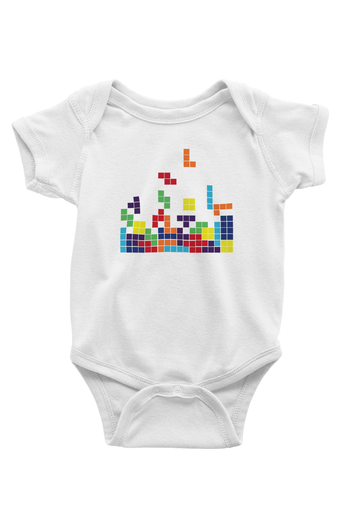 Tetris Beyaz Bebek Body - Zıbın
