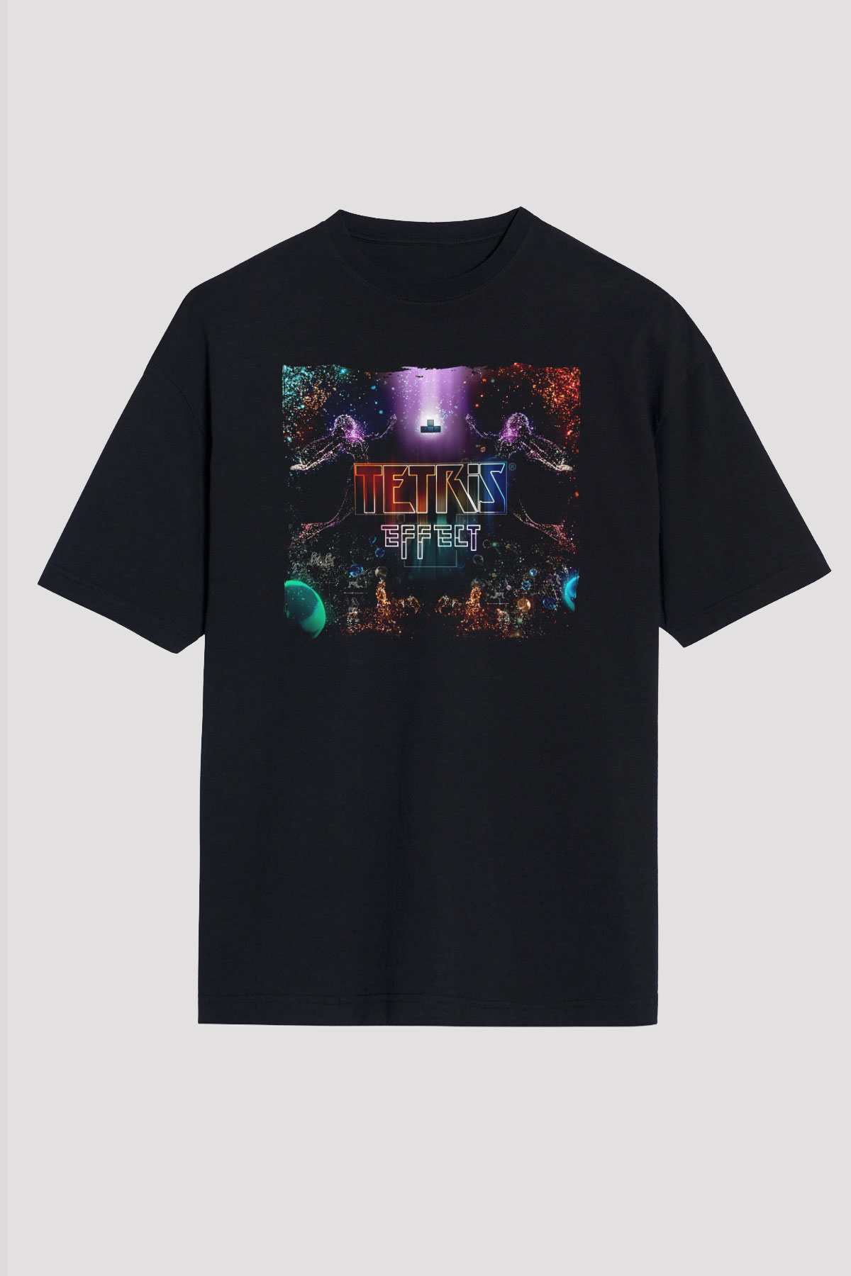 Tetris Siyah Unisex Tişört T-Shirt