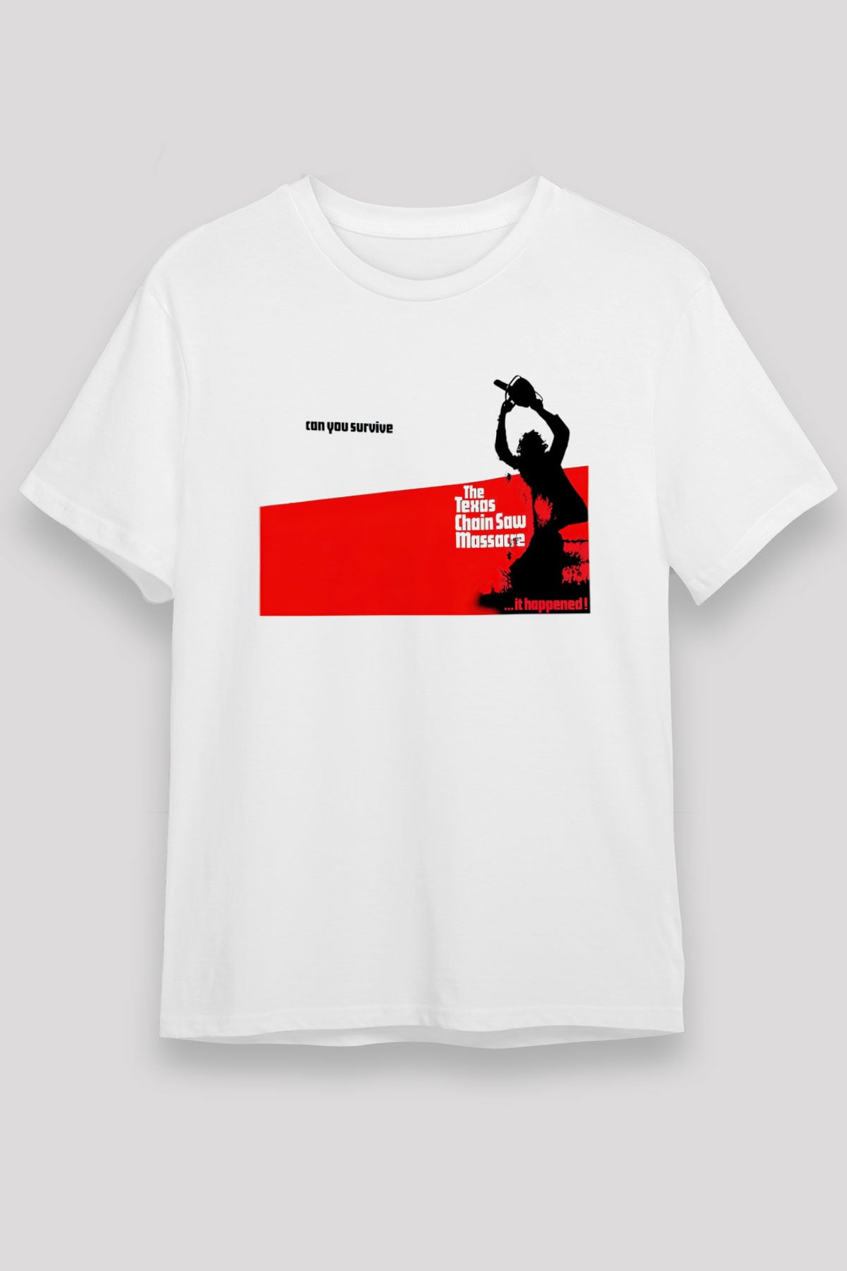 Texas Chain Saw Massacre Beyaz Unisex Tişört
