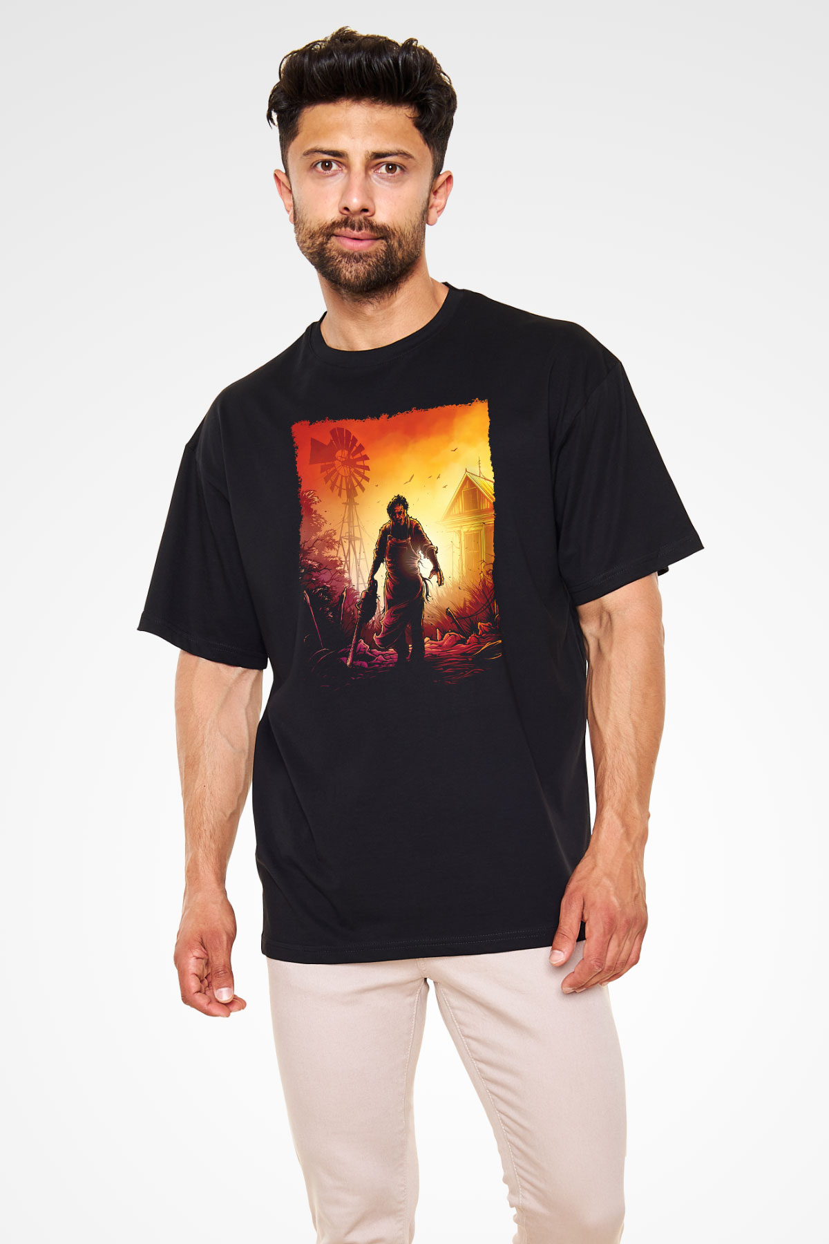 Texas Chain Saw Massacre Siyah Unisex Tişört