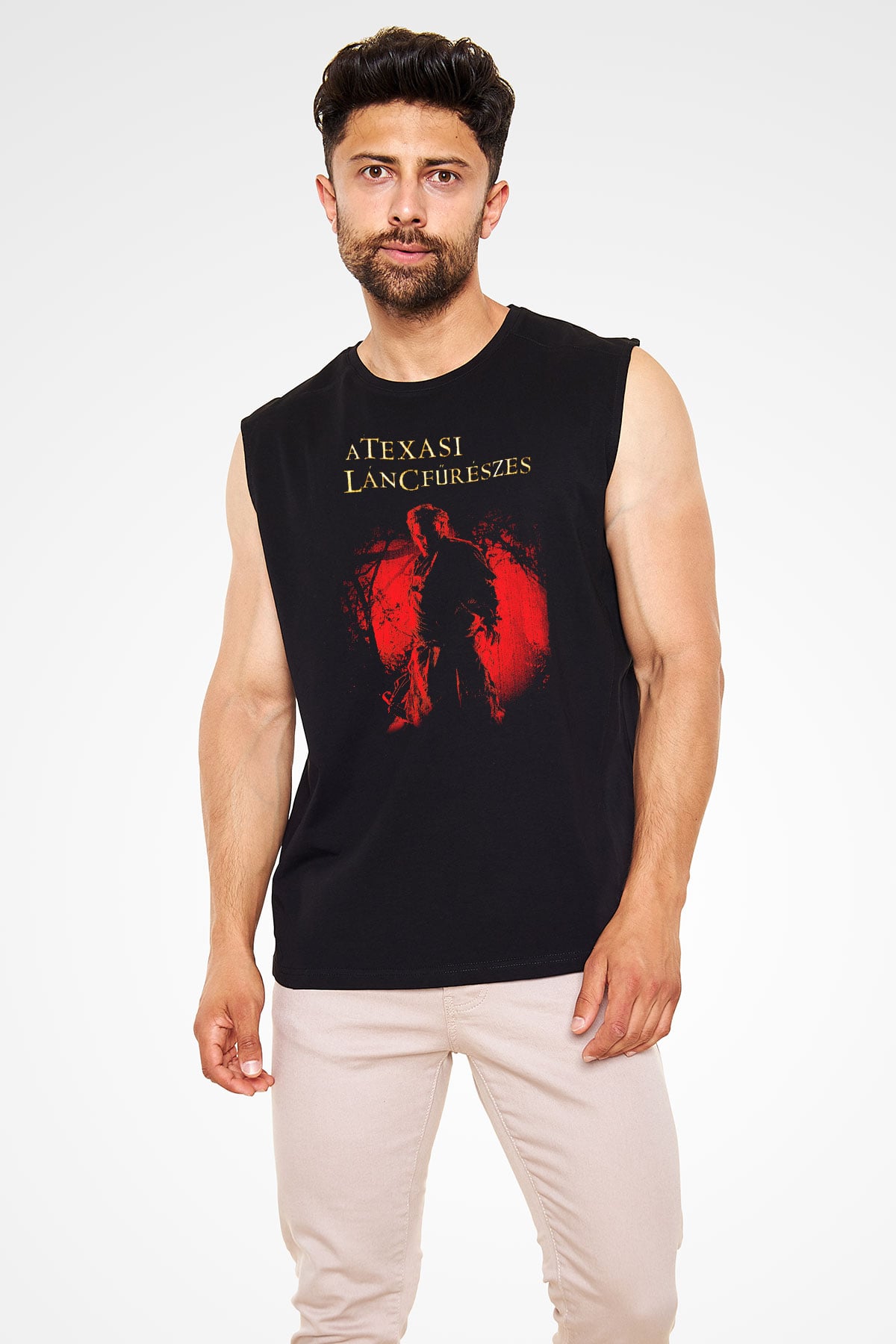 Texas Chain Saw Massacre Siyah Unisex  Kolsuz Tişört