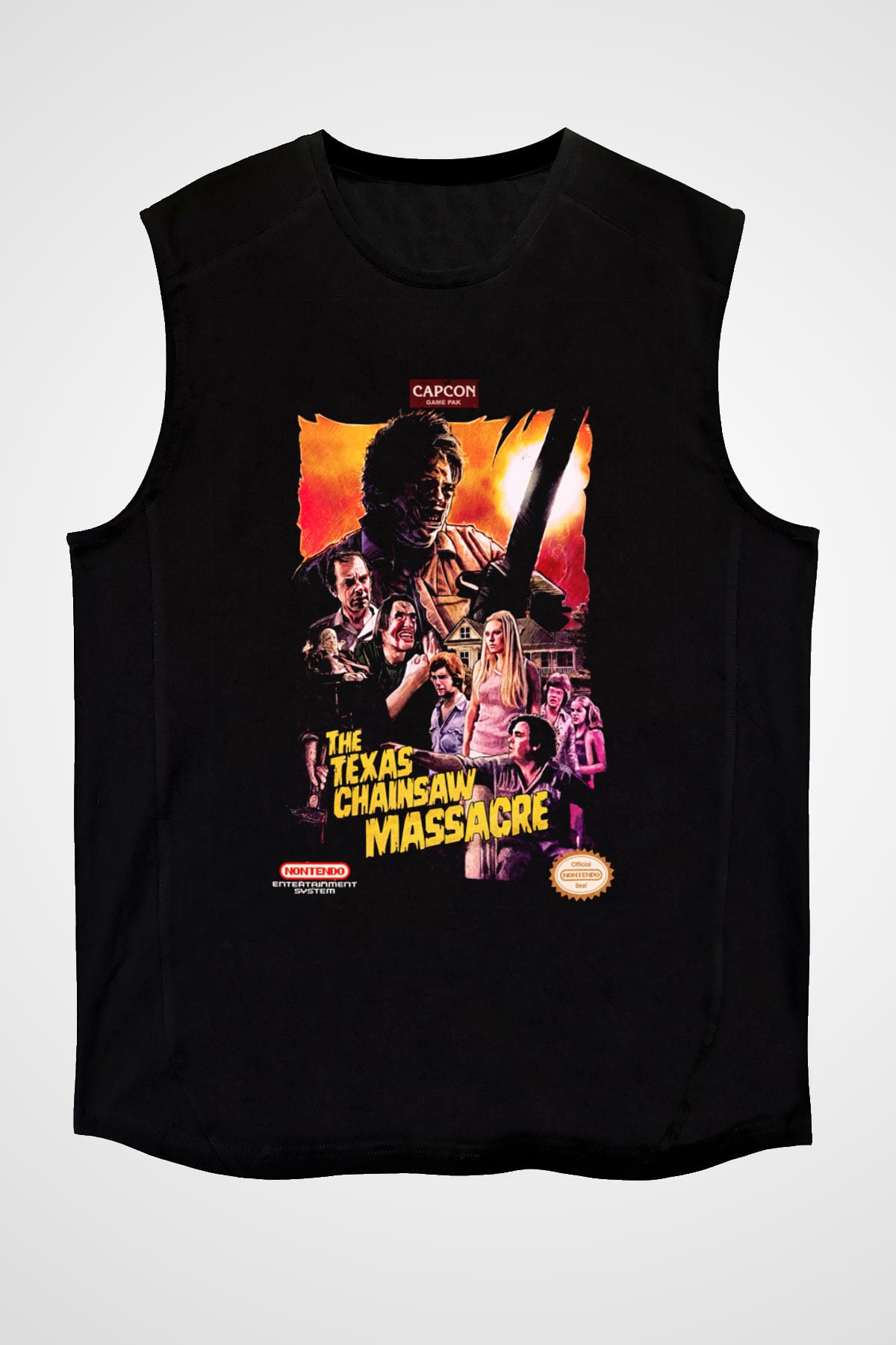 Texas Chain Saw Massacre Siyah Unisex Kolsuz Tişört