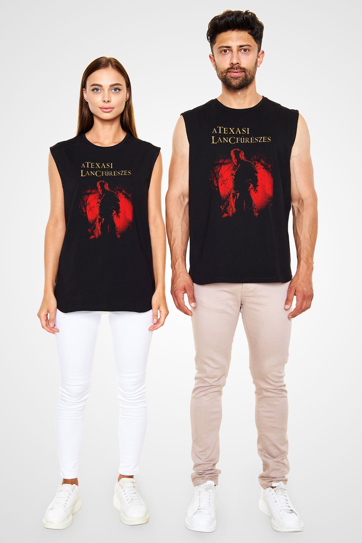 Texas Chain Saw Massacre Siyah Unisex  Kolsuz Tişört