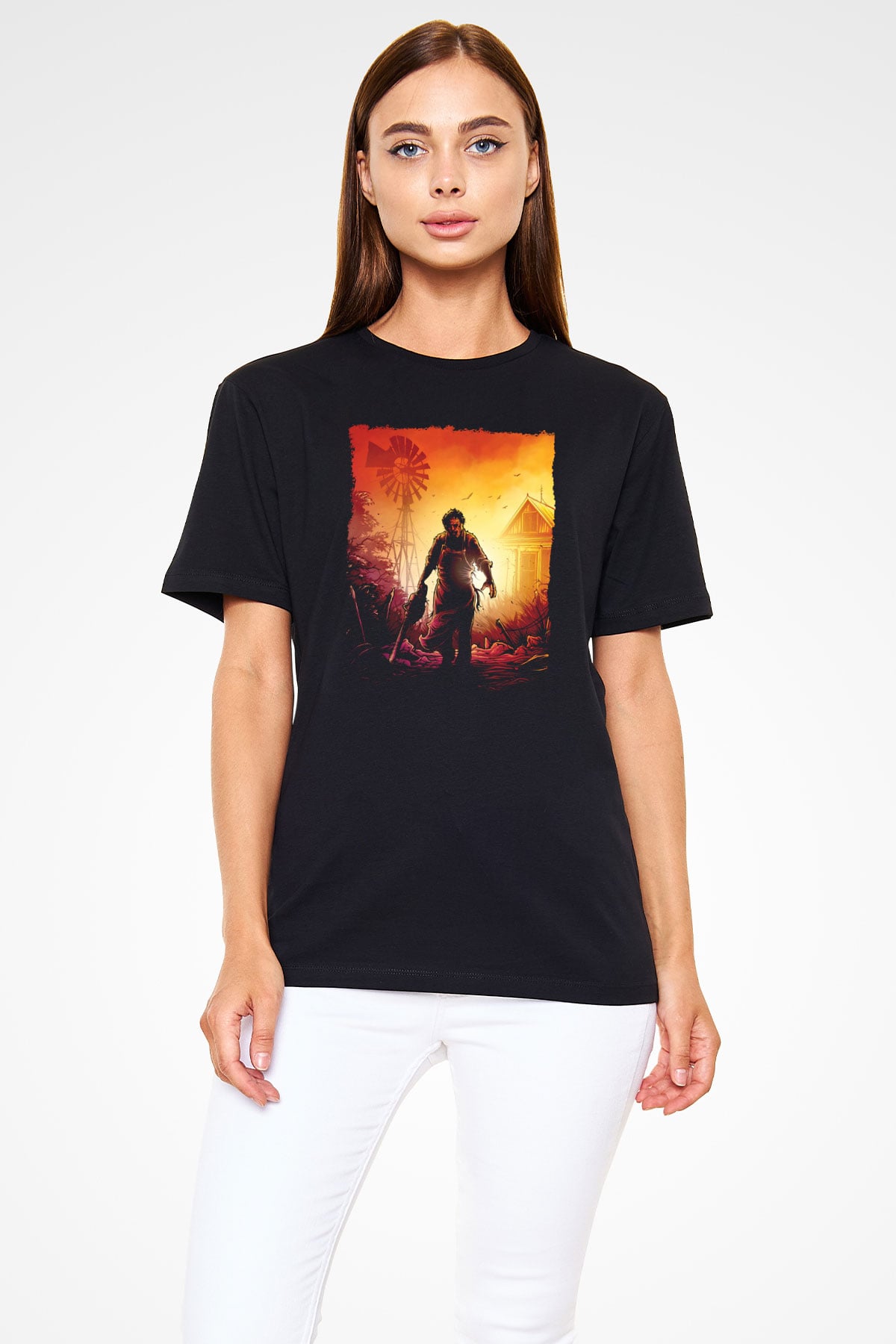 Texas Chain Saw Massacre Siyah Unisex Tişört