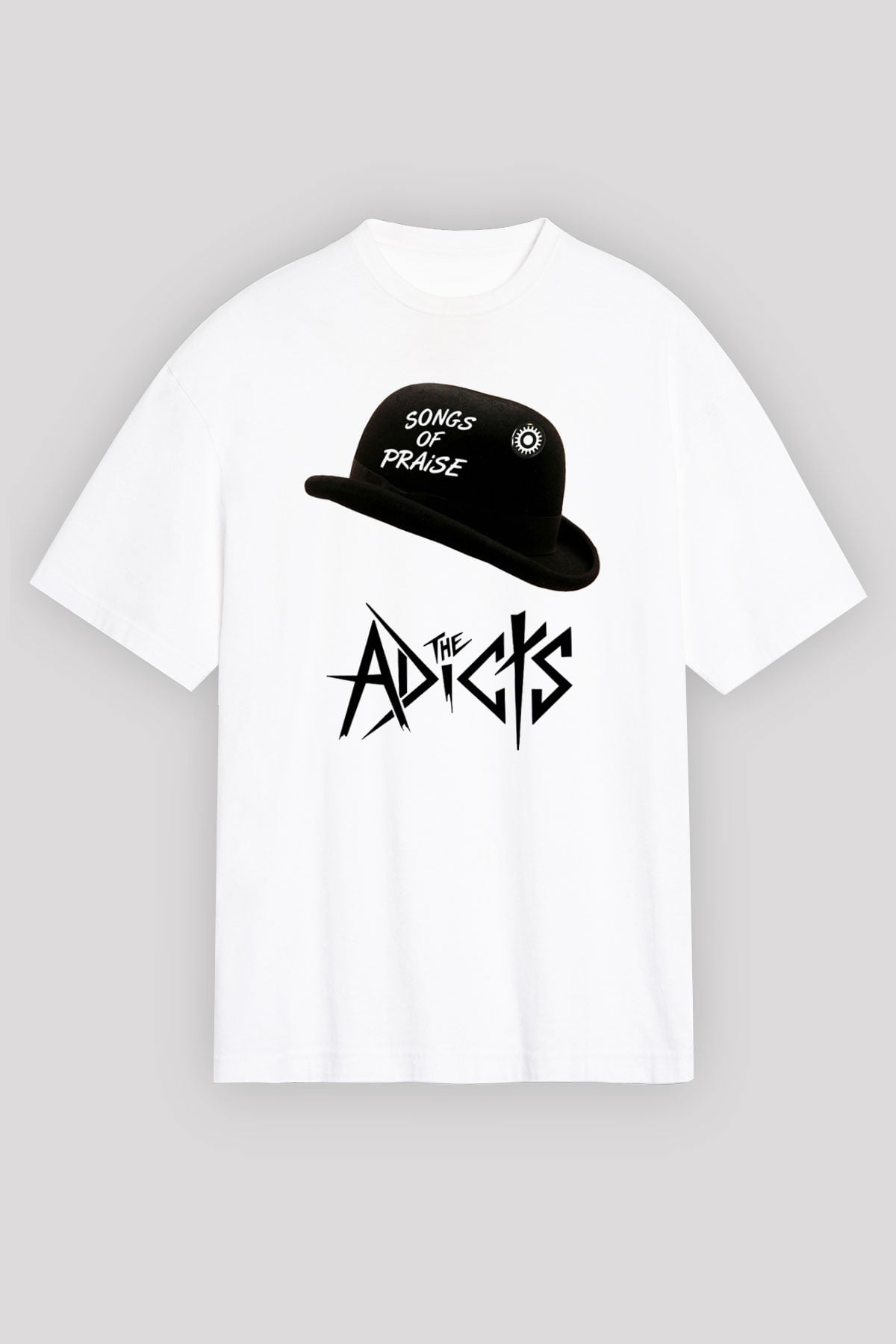 The Adicts Beyaz Unisex Oversize Tişört T-Shirt