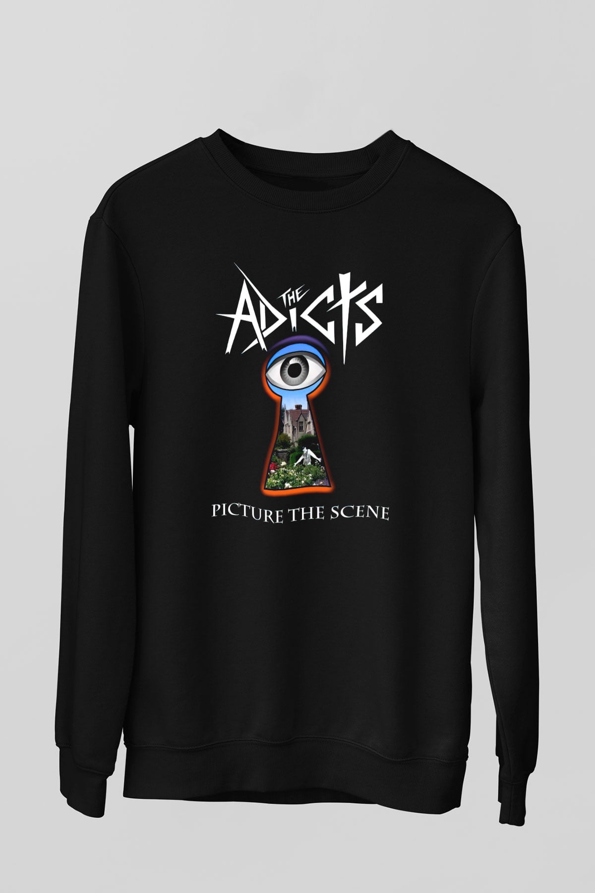 The Adicts Siyah Unisex Sweatshirt