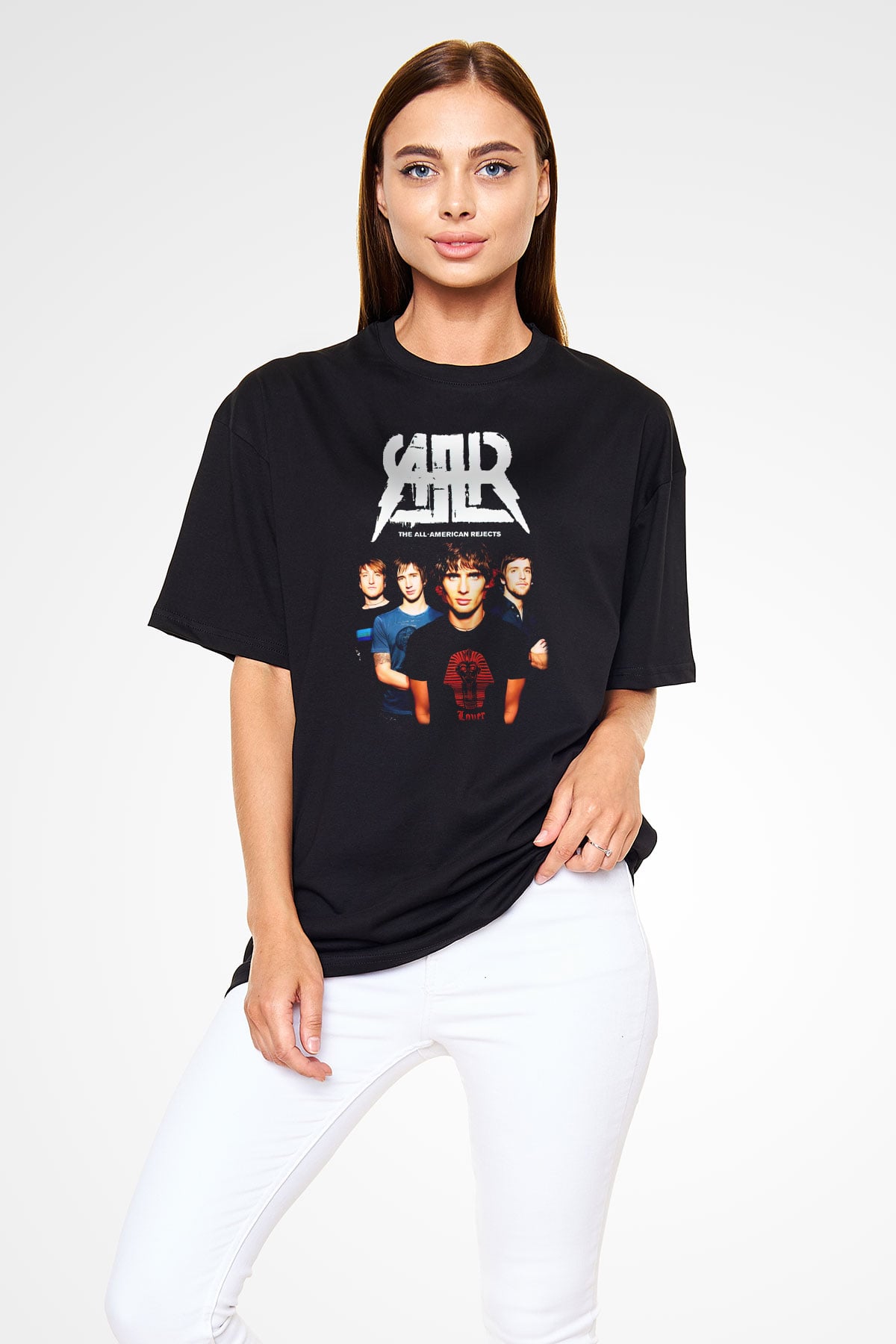 The All-American Rejects Siyah Unisex Oversize Tişört T-Shirt