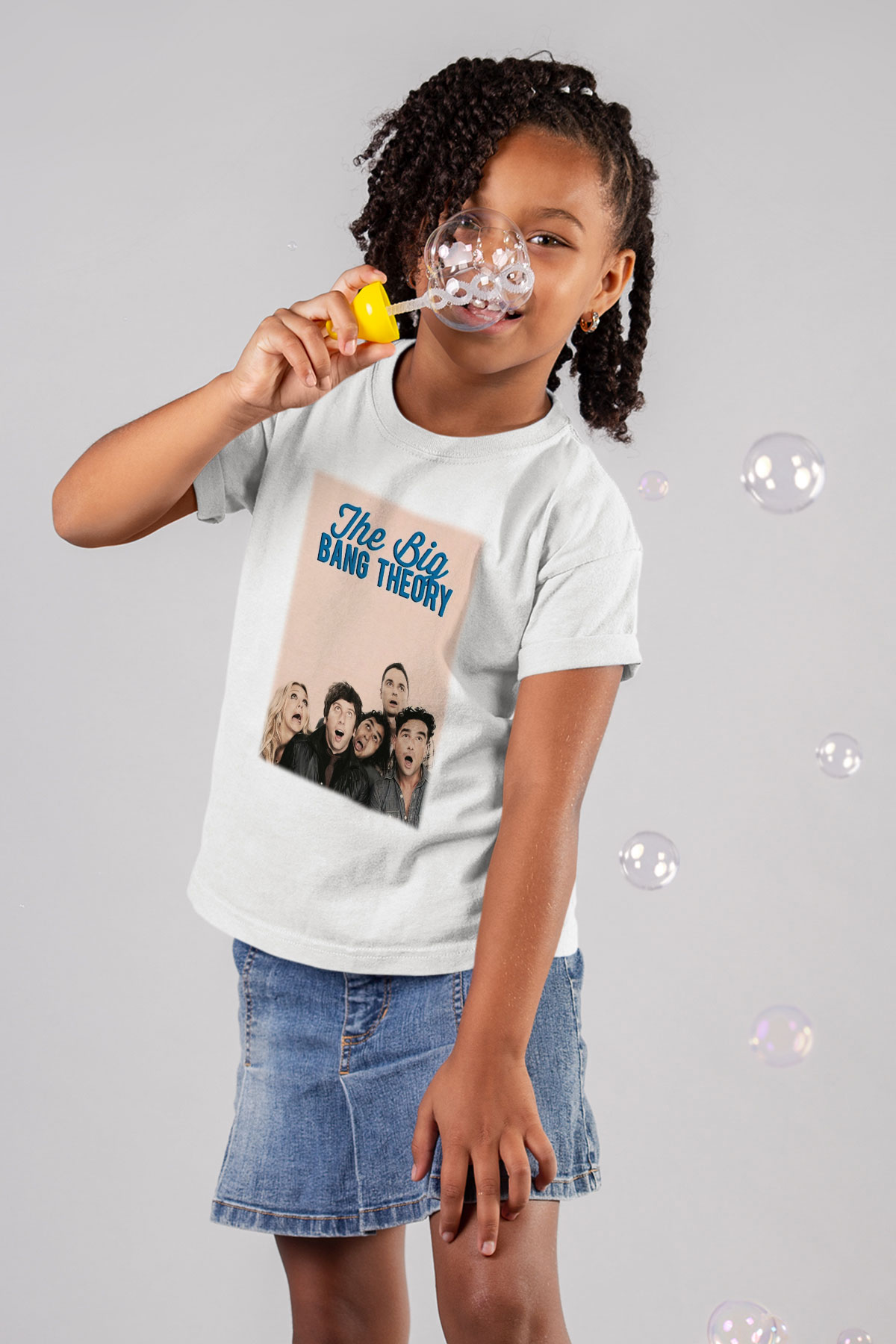 The Big Bang Theory Baskılı Beyaz Unisex Çocuk Tişört