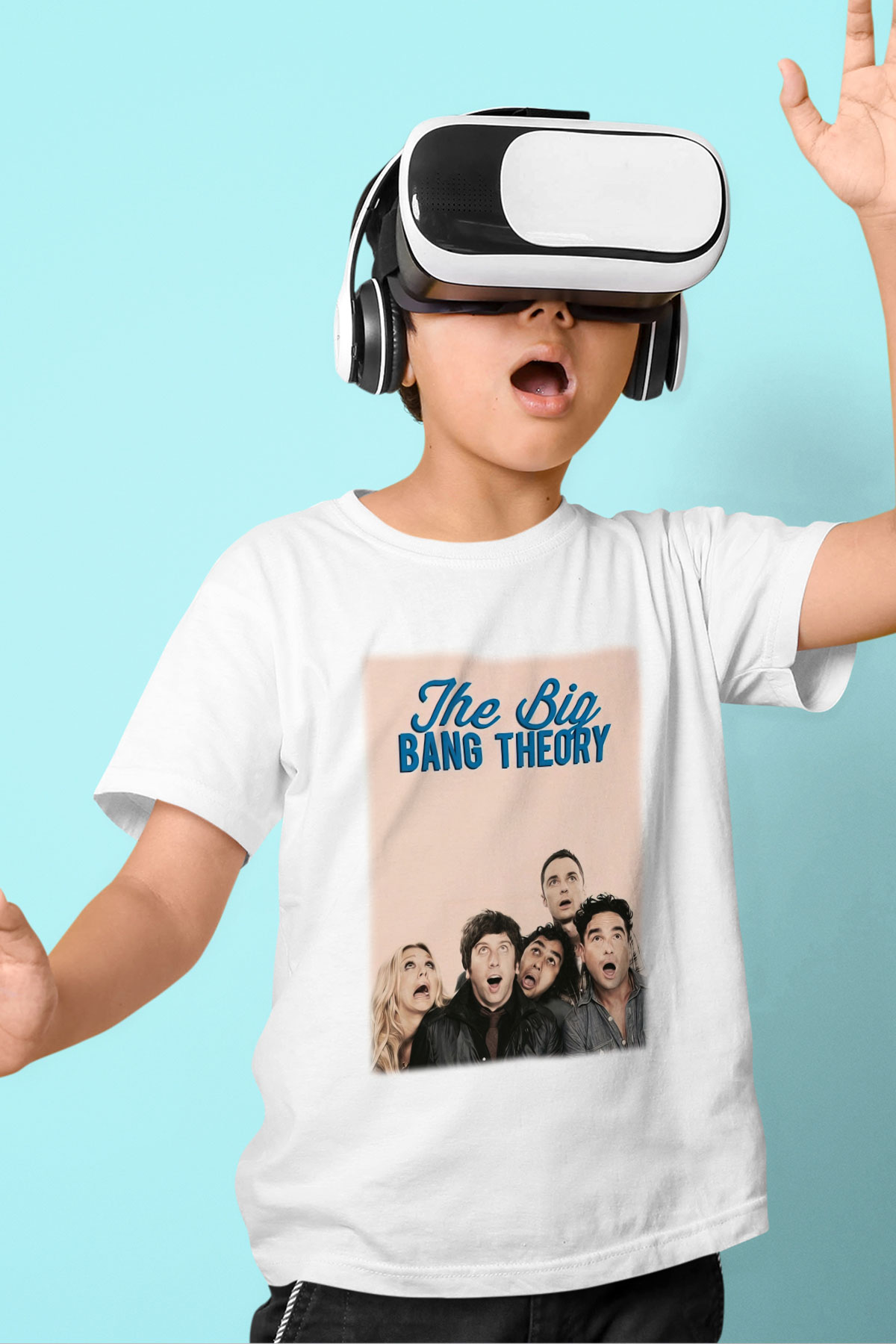 The Big Bang Theory Baskılı Beyaz Unisex Çocuk Tişört