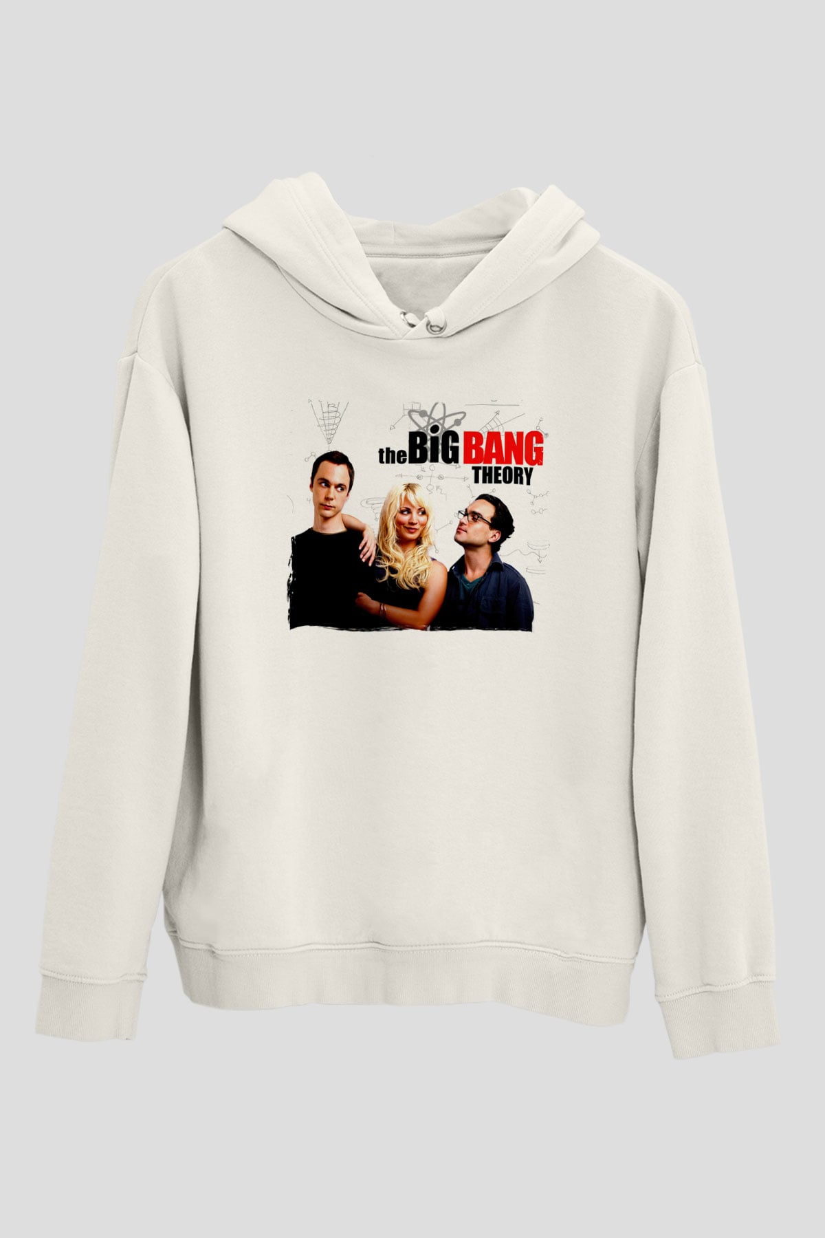 The Big Bang Theory Beyaz Unisex Hoodie