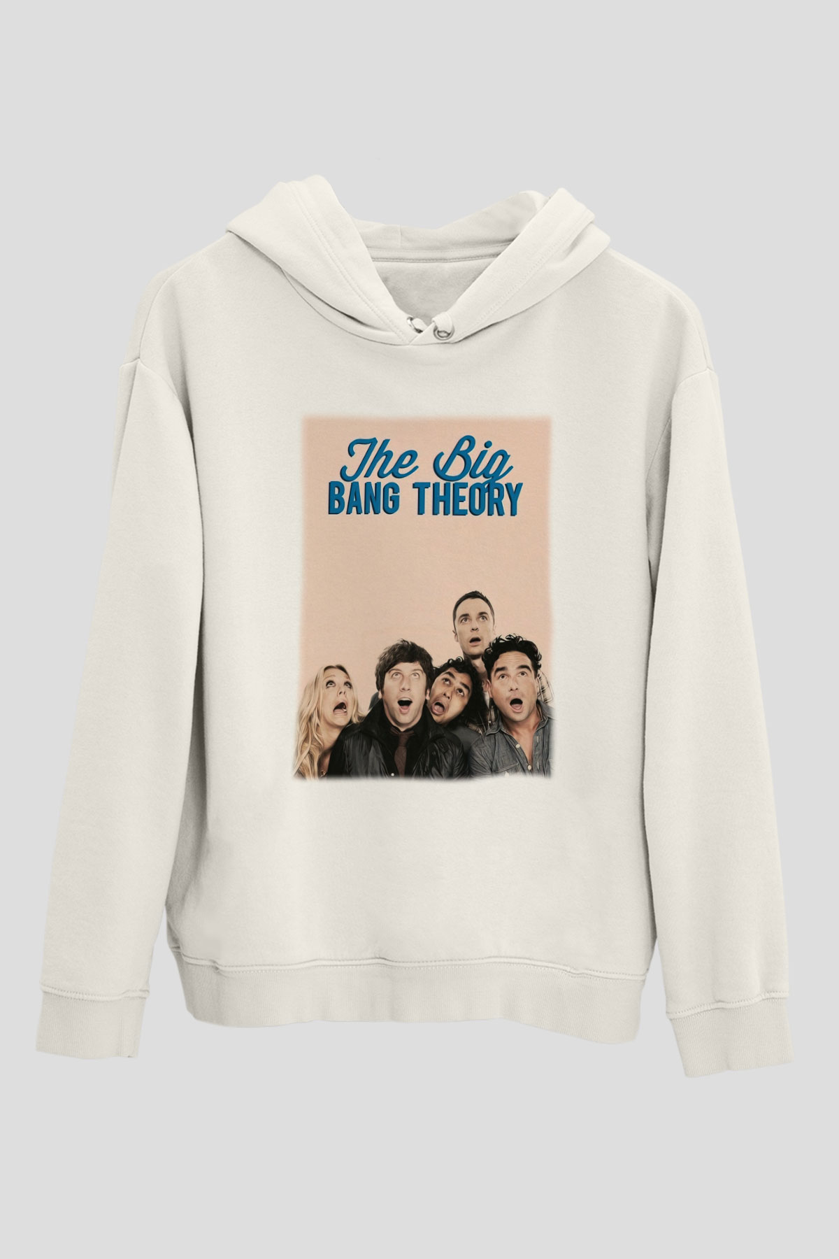 The Big Bang Theory Beyaz Unisex Kapşonlu Sweatshirt