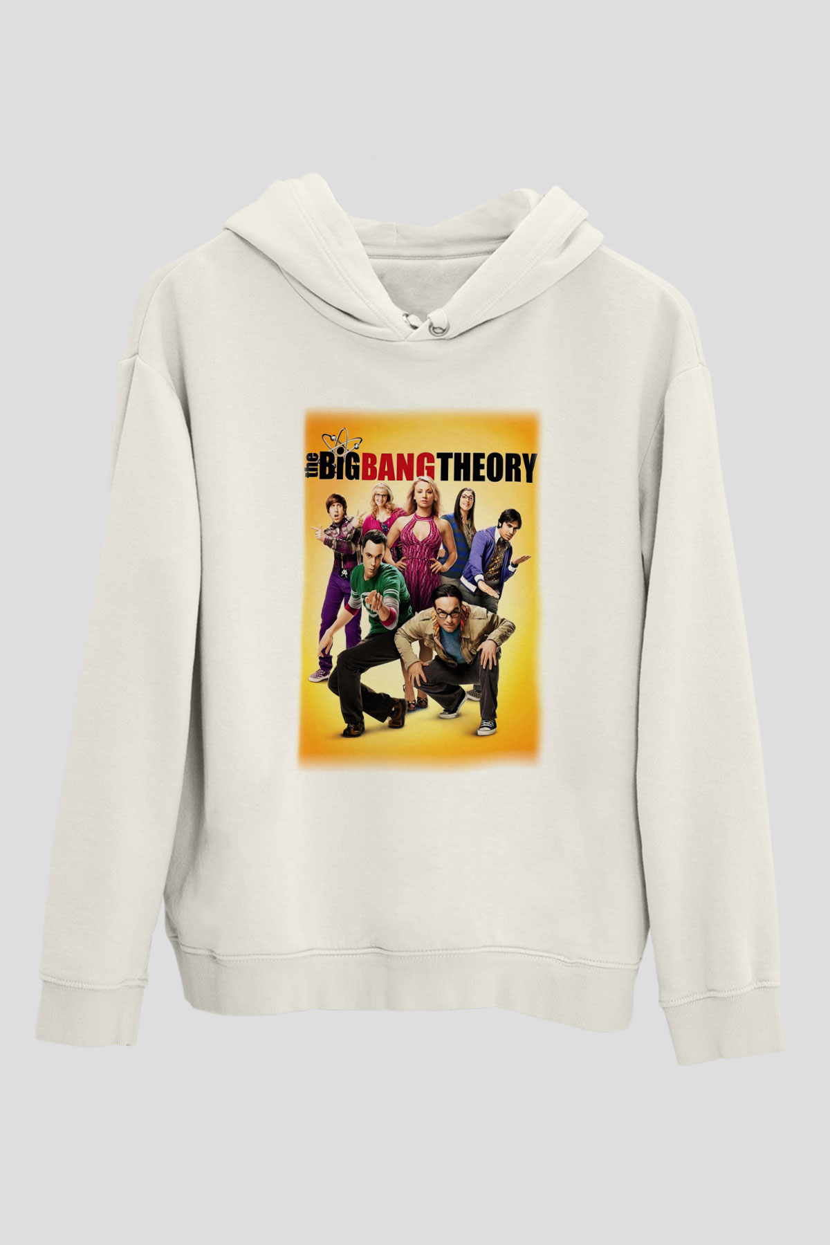The Big Bang Theory Beyaz Unisex Kapşonlu Sweatshirt