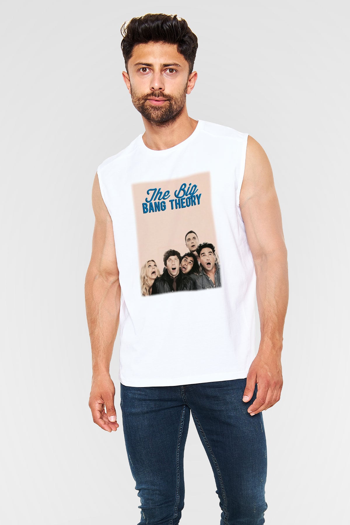 The Big Bang Theory Beyaz Unisex Kolsuz Tişört
