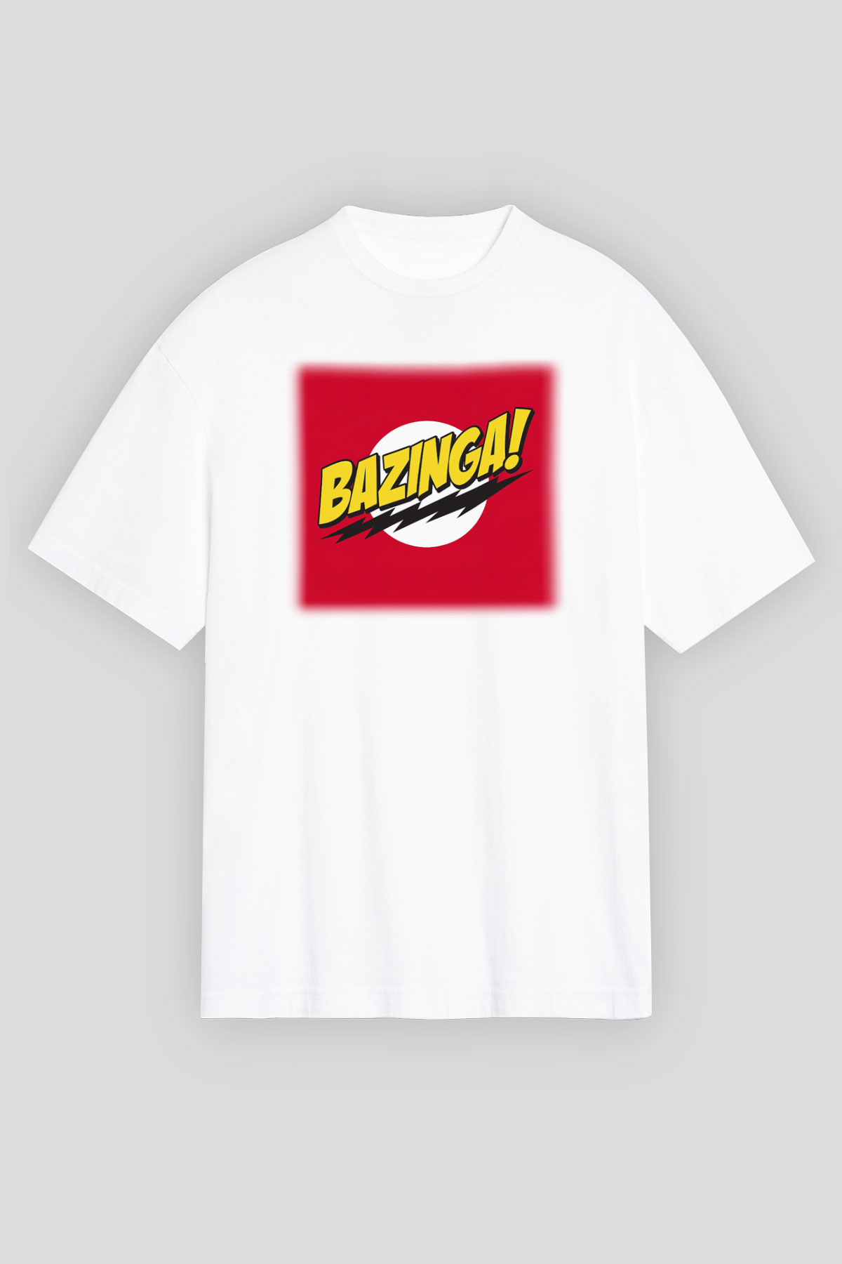 The Big Bang Theory Beyaz Unisex Oversize Tişört T-Shirt