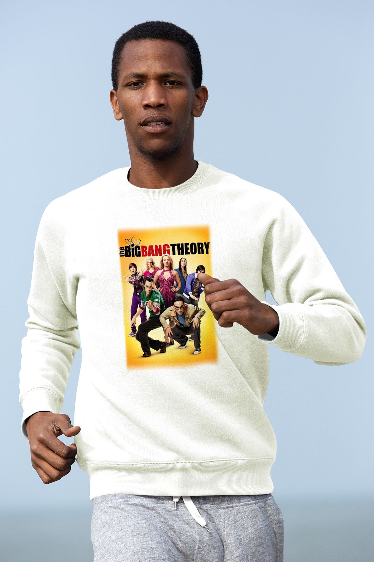 The Big Bang Theory Beyaz Unisex Sweatshirt