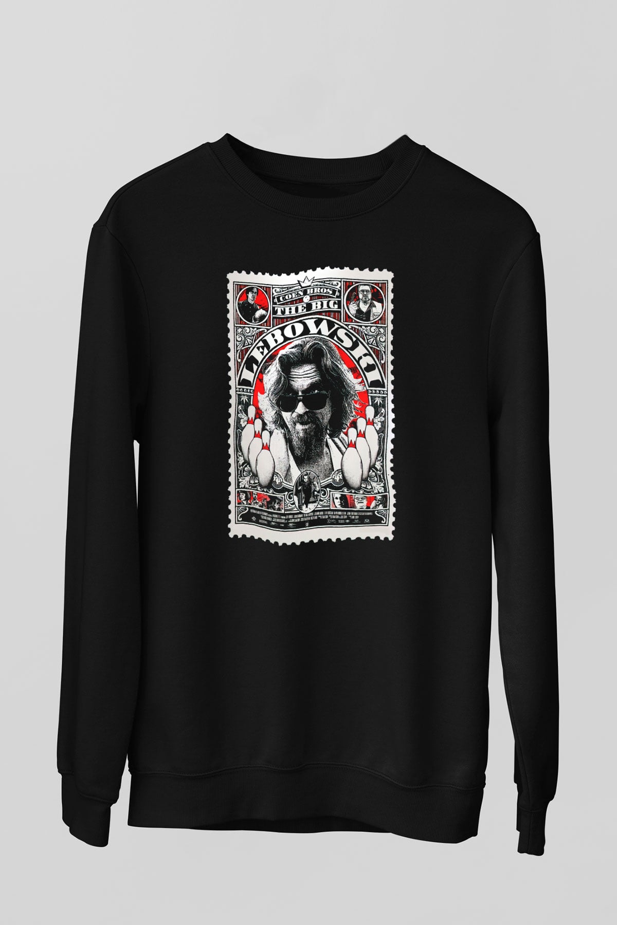The Big Lebowski Büyük Lebowski Siyah Unisex Sweatshirt