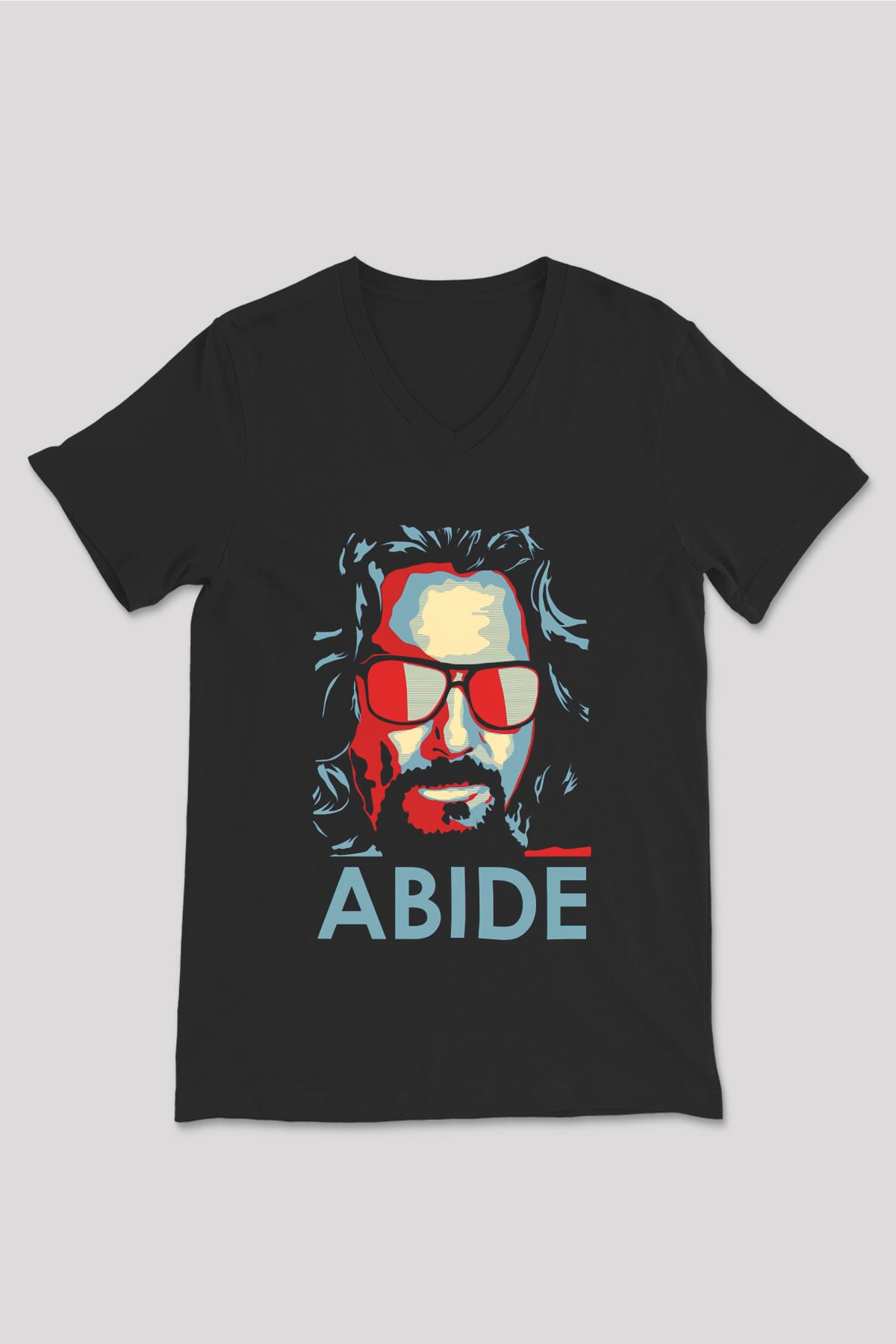 The Big Lebowski Büyük Lebowski Siyah Unisex V Yaka Tişört
