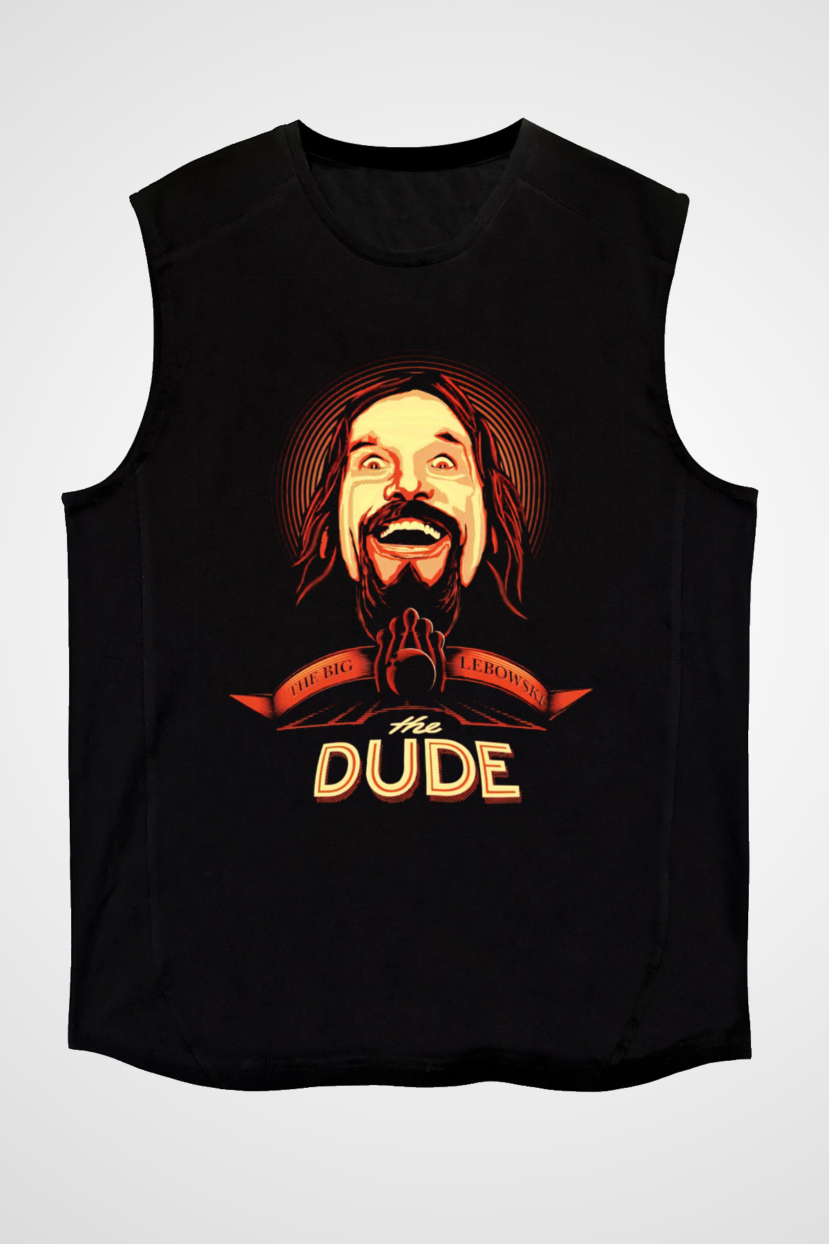 The Big Lebowski Büyük Lebowski Siyah Unisex Kolsuz Tişört