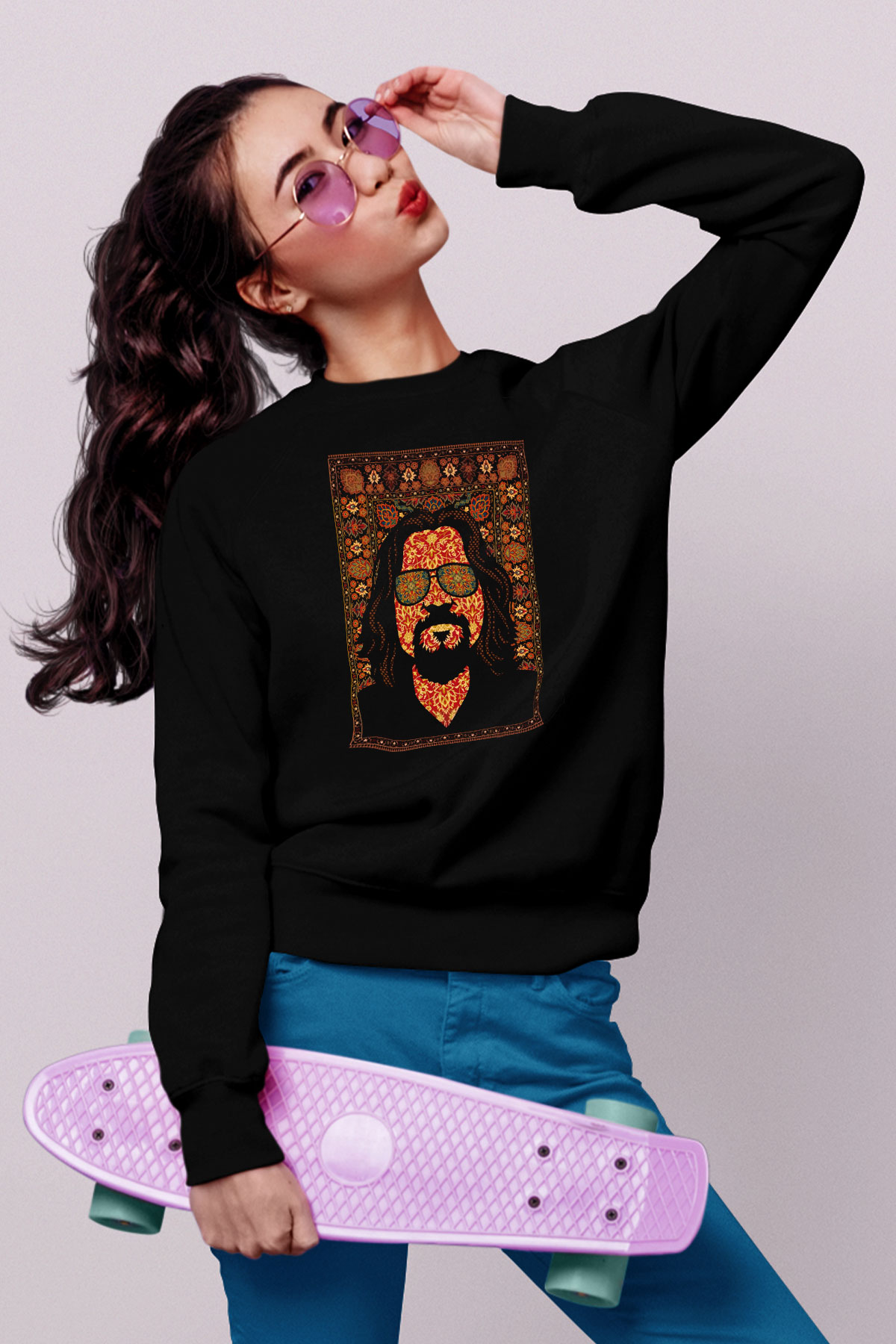 The Big Lebowski Büyük Lebowski Siyah Unisex Sweatshirt