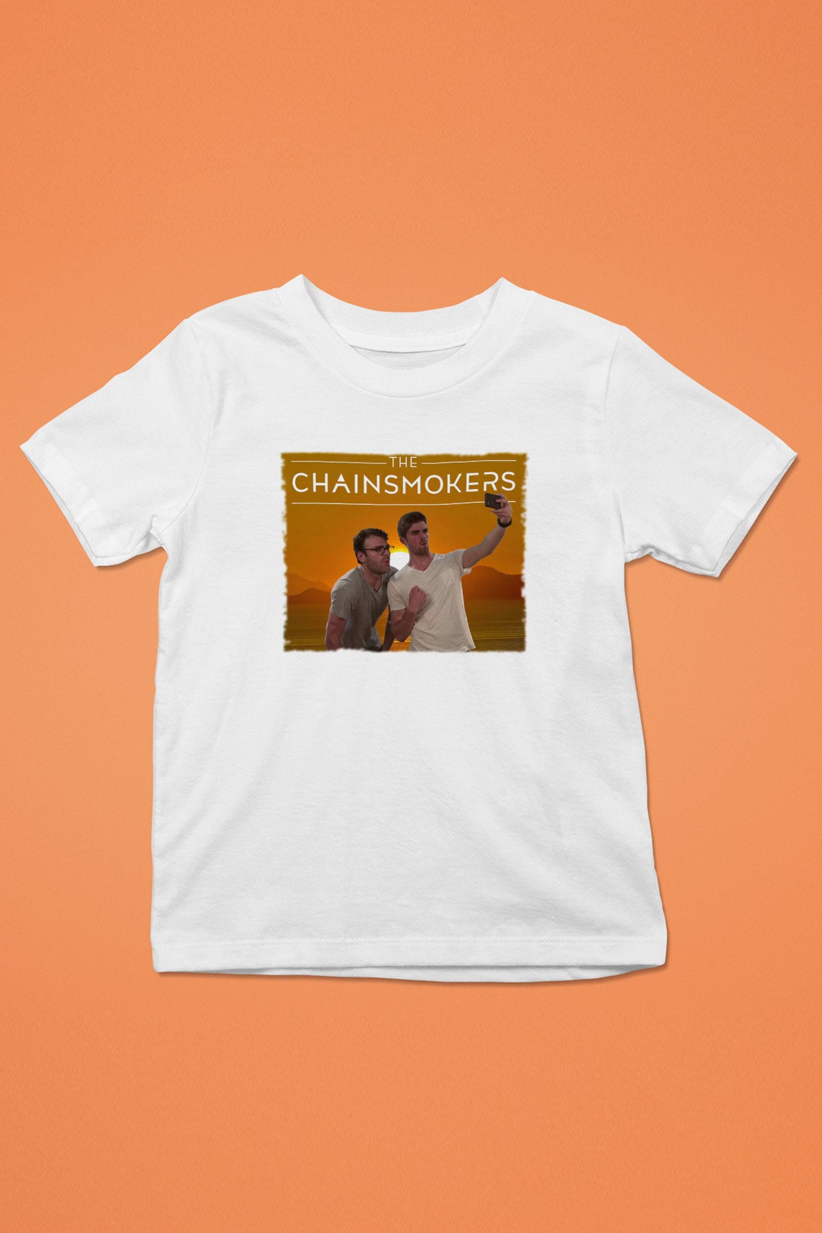 The Chainsmokers Beyaz Unisex Çocuk Tişört