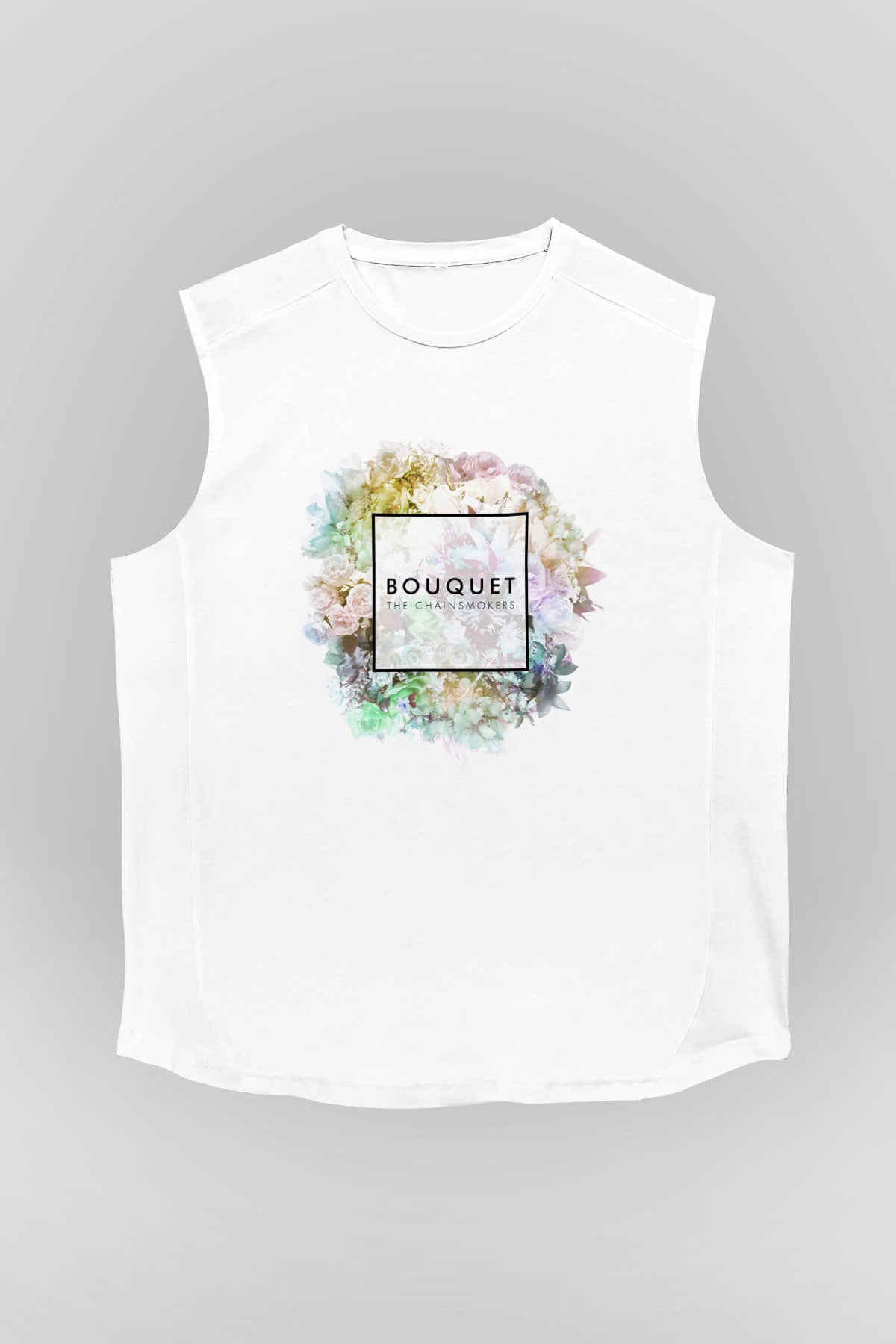 The Chainsmokers Beyaz Unisex Kolsuz Tişört