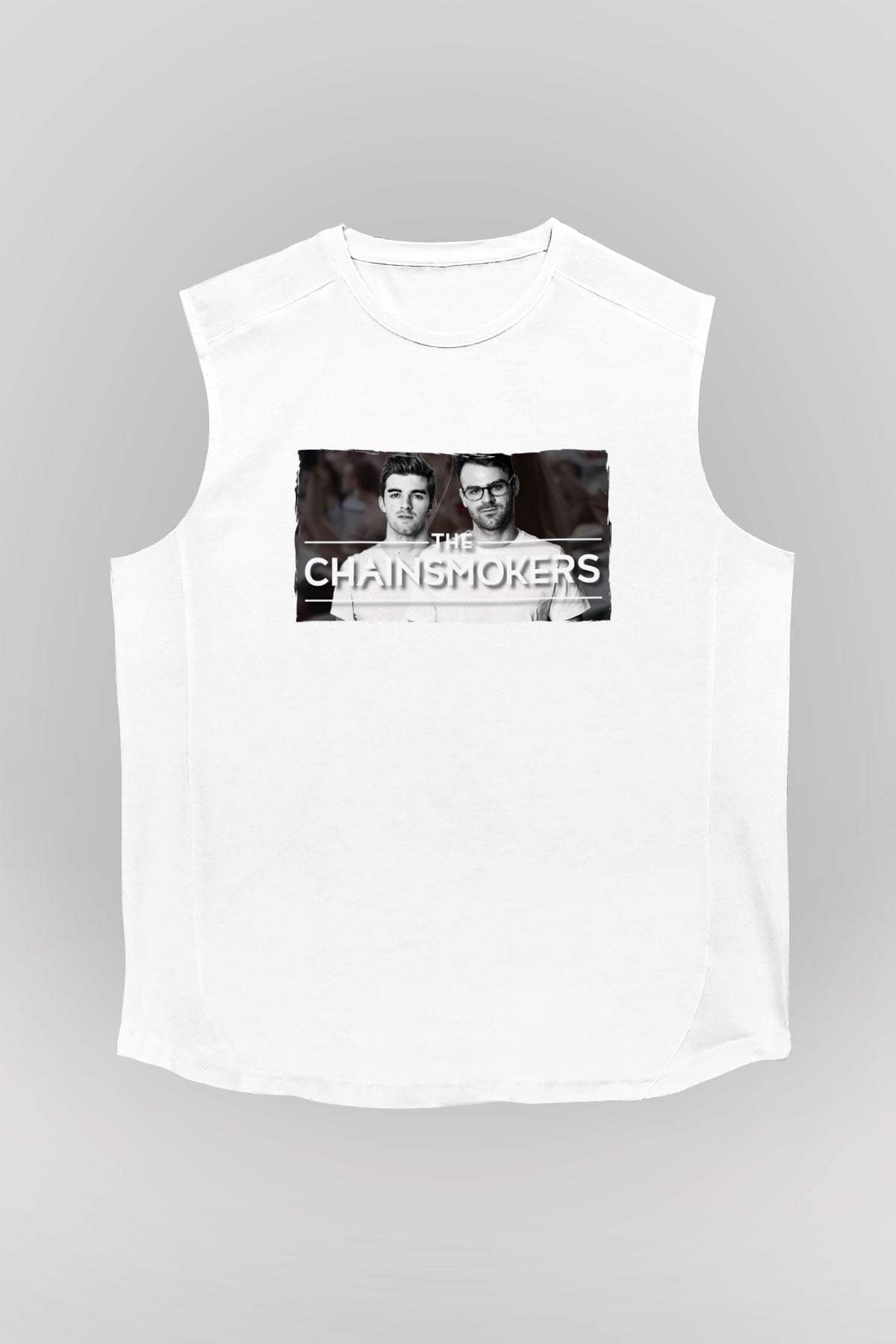 The Chainsmokers Beyaz Unisex Kolsuz Tişört