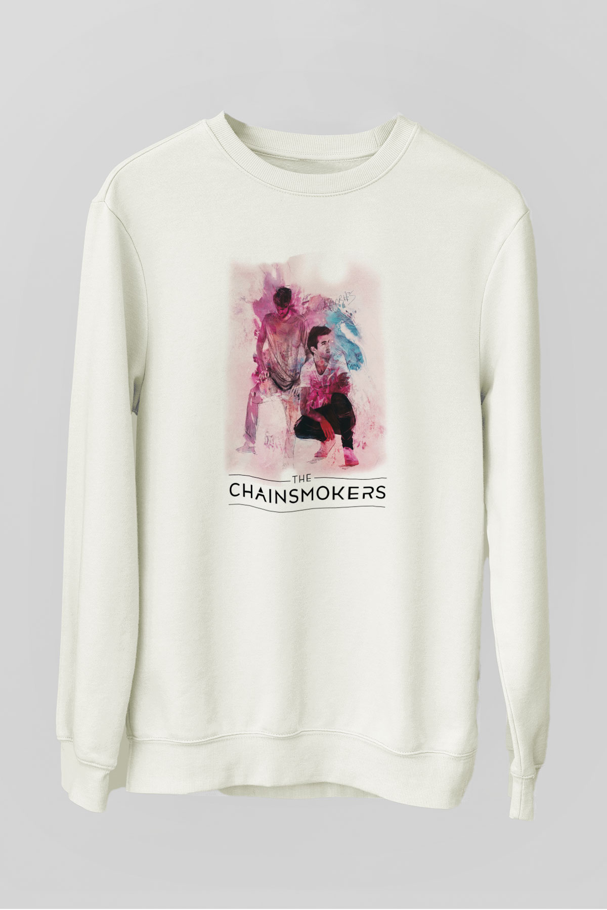 The Chainsmokers Beyaz Unisex Sweatshirt