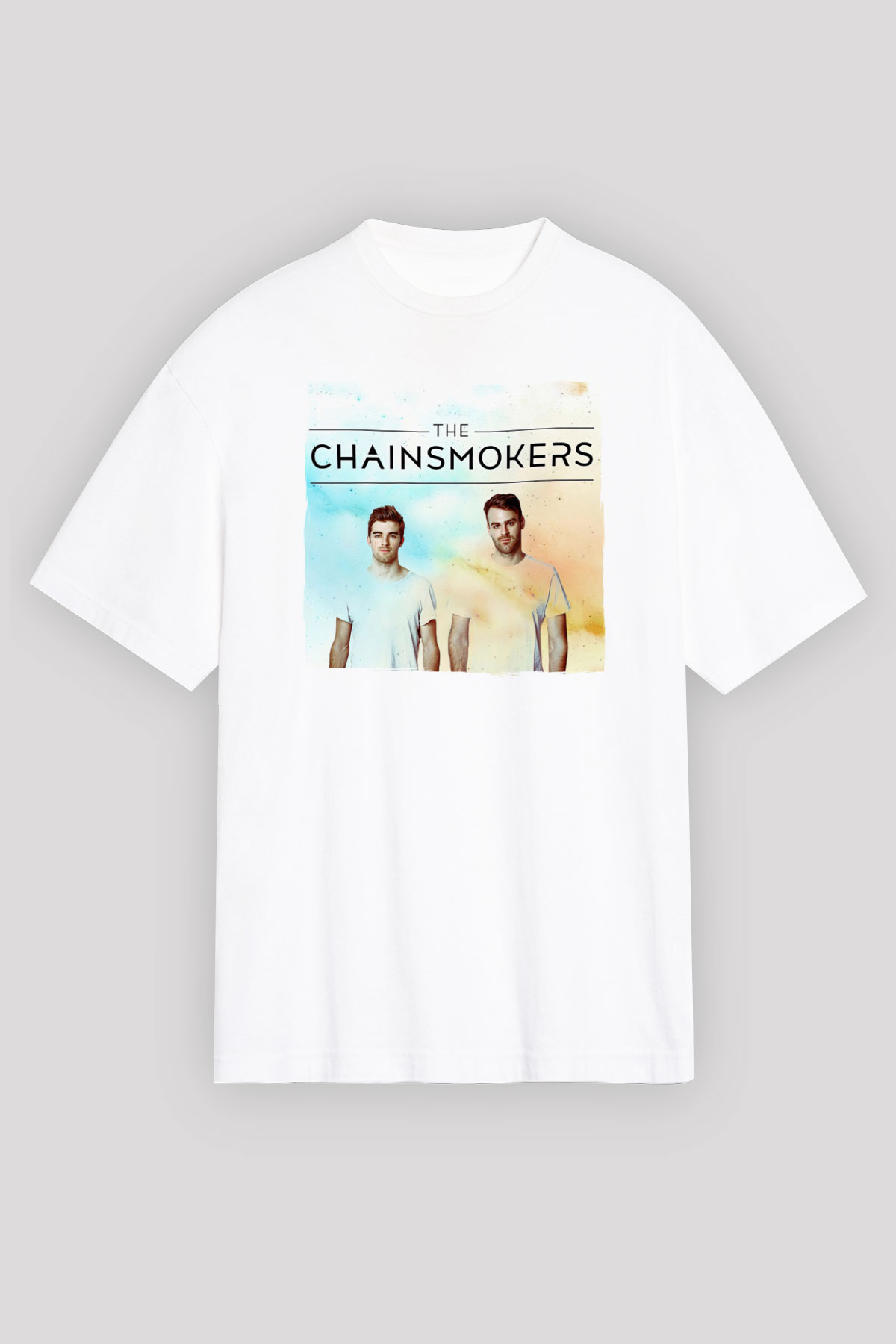 The Chainsmokers Beyaz Unisex Tişört T-Shirt - TişörtFabrikası