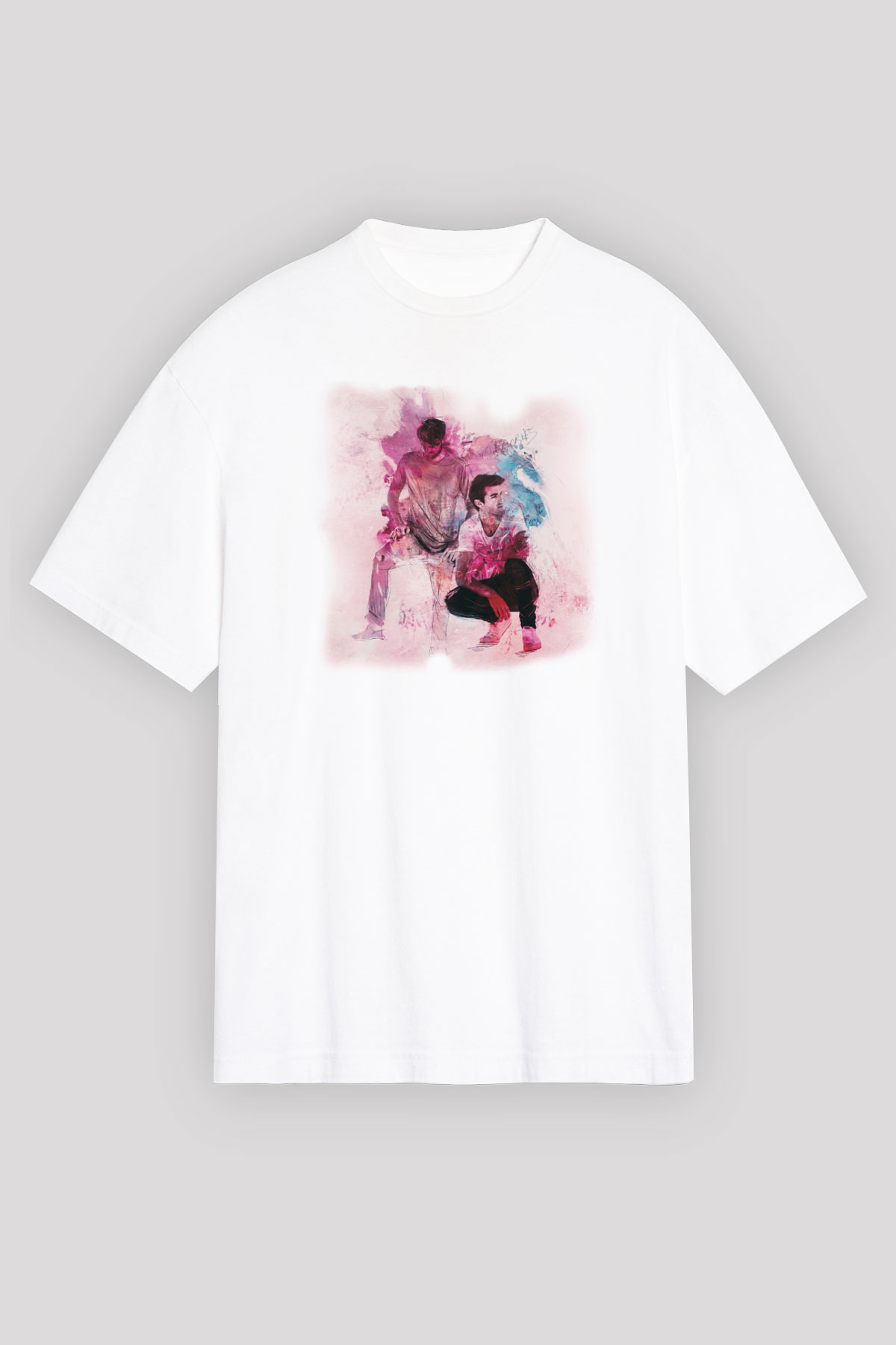 The Chainsmokers Beyaz Unisex Tişört T-Shirt - TişörtFabrikası