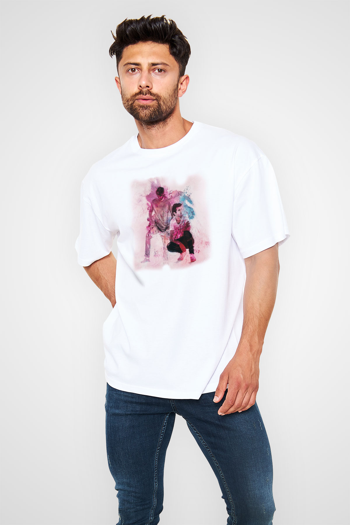 The Chainsmokers Beyaz Unisex Tişört T-Shirt - TişörtFabrikası