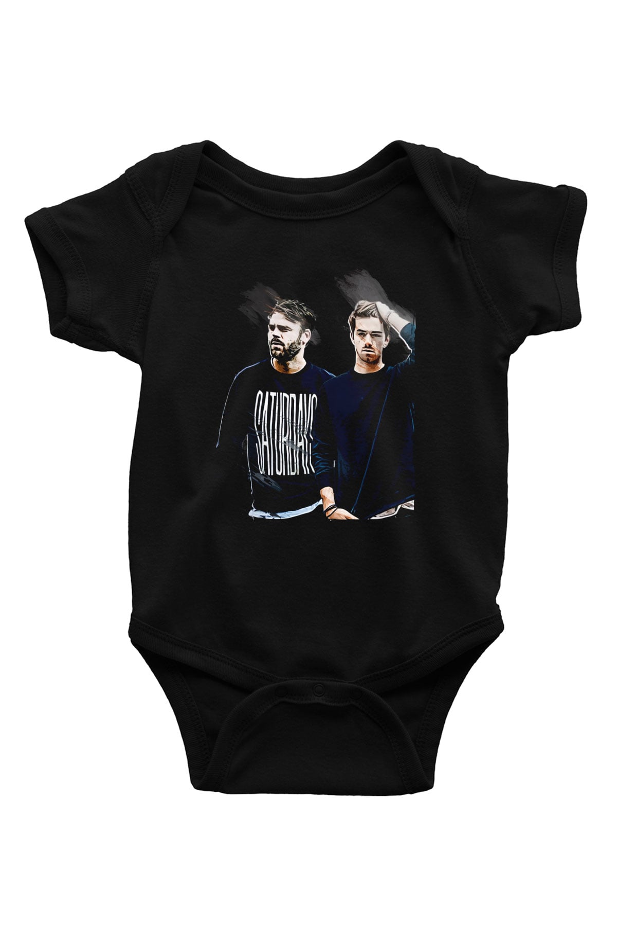 The Chainsmokers Siyah Bebek Body - Zıbın