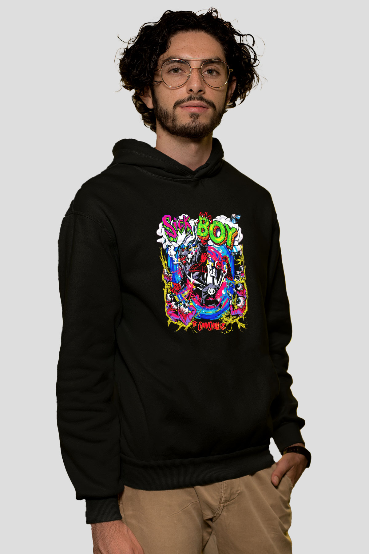 The Chainsmokers Siyah Unisex Hoodie
