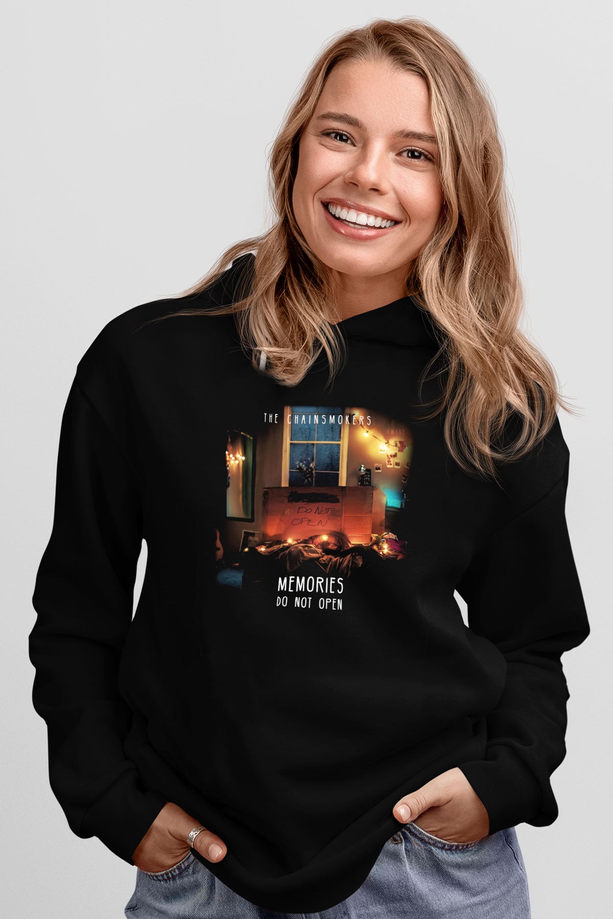 The Chainsmokers Siyah Unisex Hoodie
