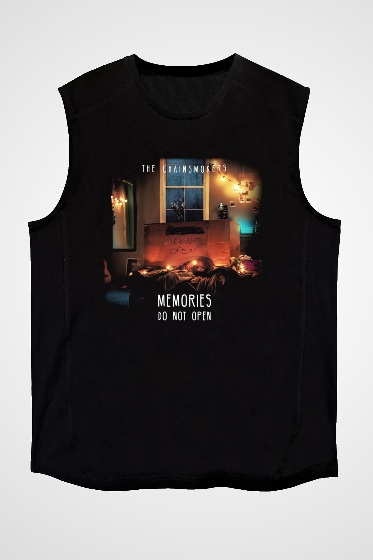 The Chainsmokers Siyah Unisex Kolsuz Tişört