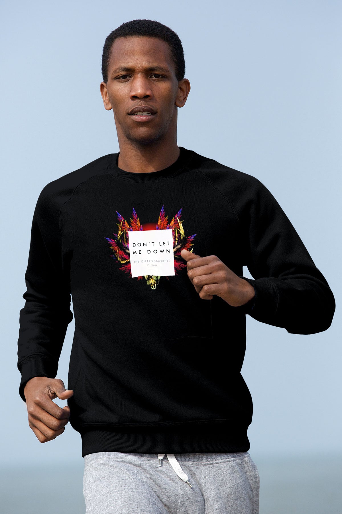 The Chainsmokers Siyah Unisex Sweatshirt