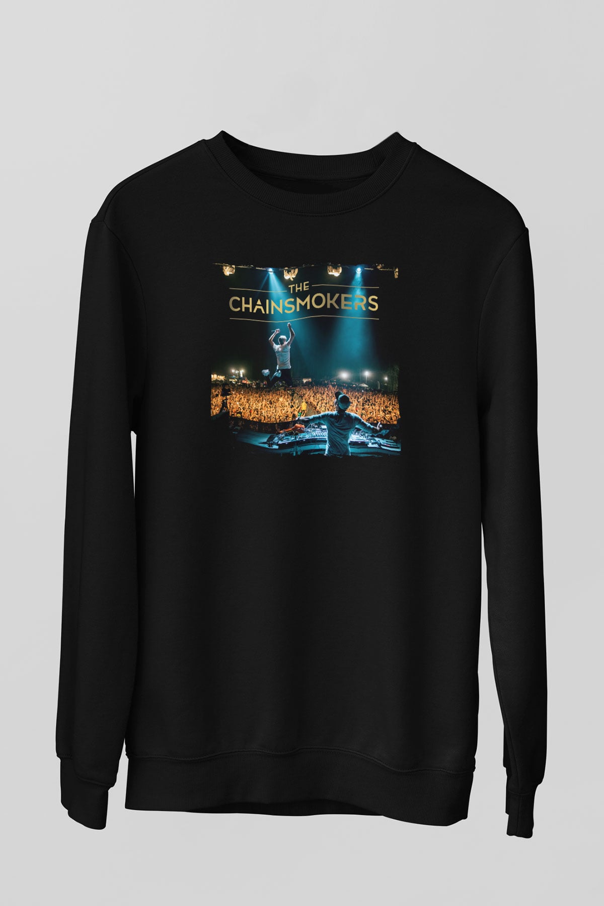 The Chainsmokers Siyah Unisex Sweatshirt