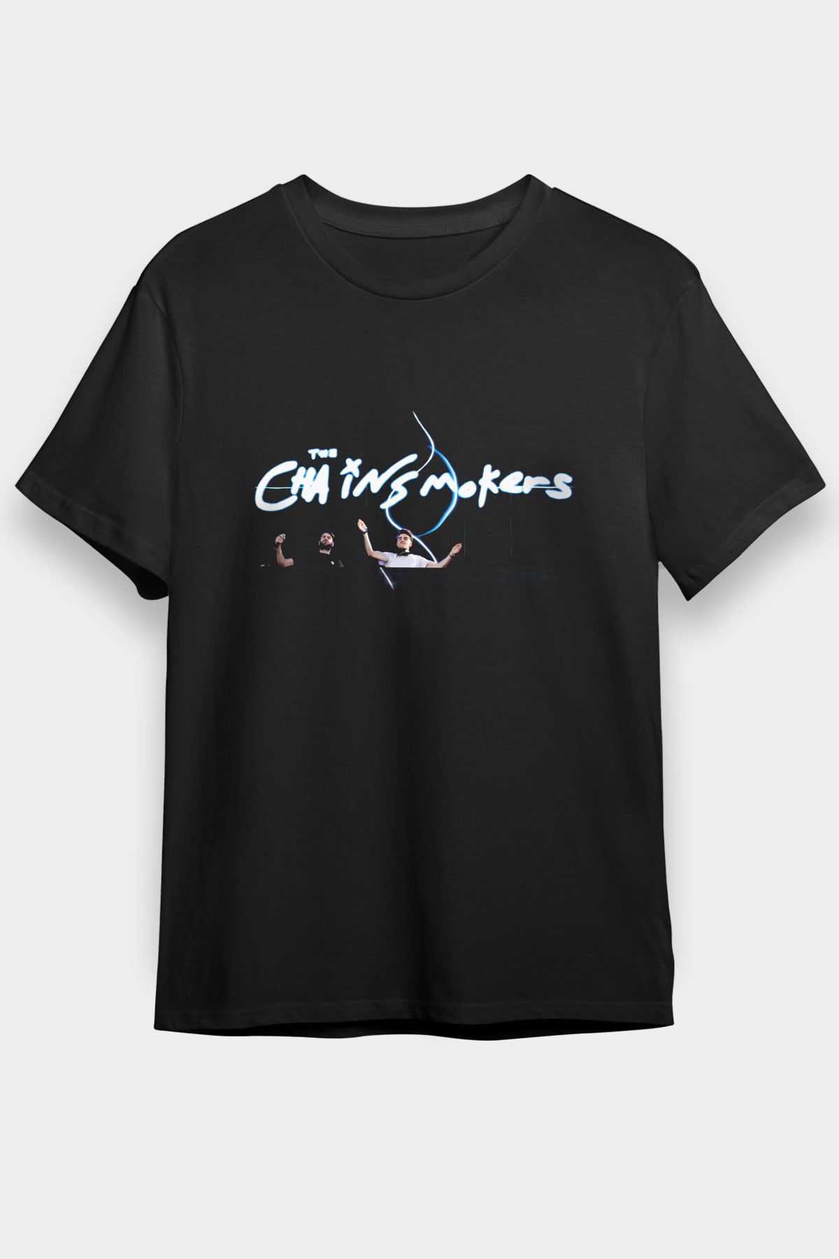 The Chainsmokers Siyah Unisex Tişört T-Shirt - TişörtFabrikası