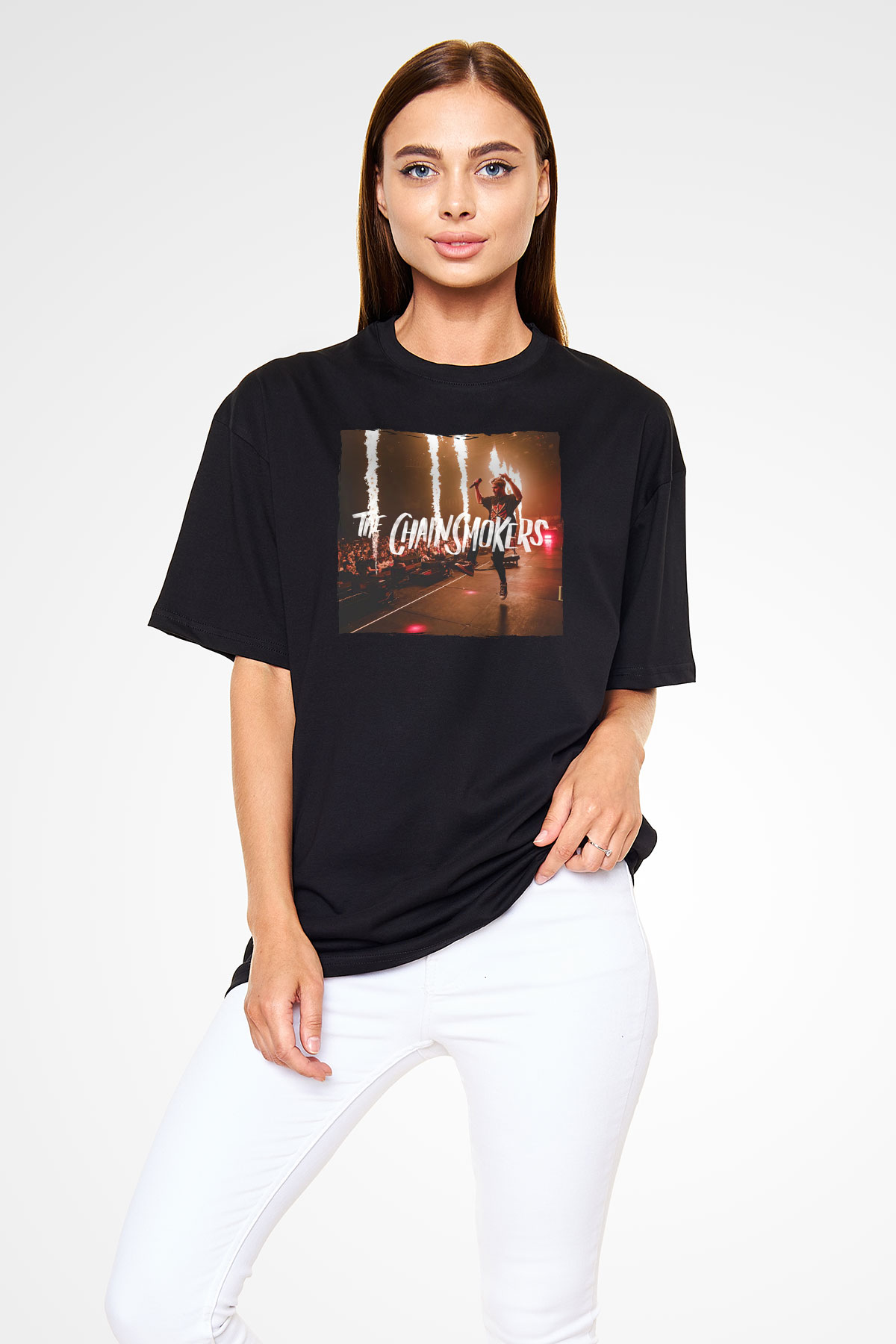 The Chainsmokers Siyah Unisex Tişört T-Shirt - TişörtFabrikası