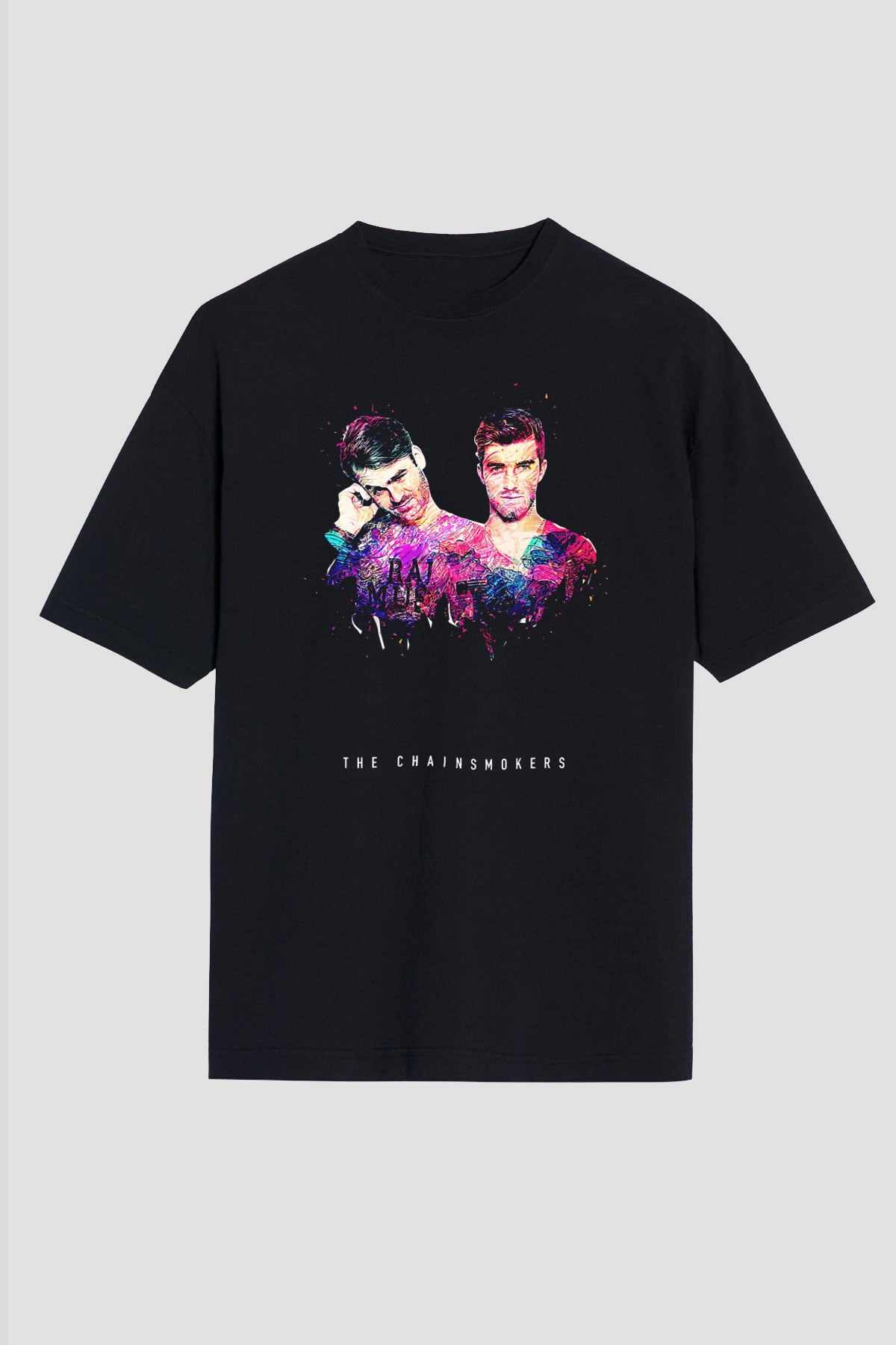 The Chainsmokers Siyah Unisex Tişört T-Shirt - TişörtFabrikası