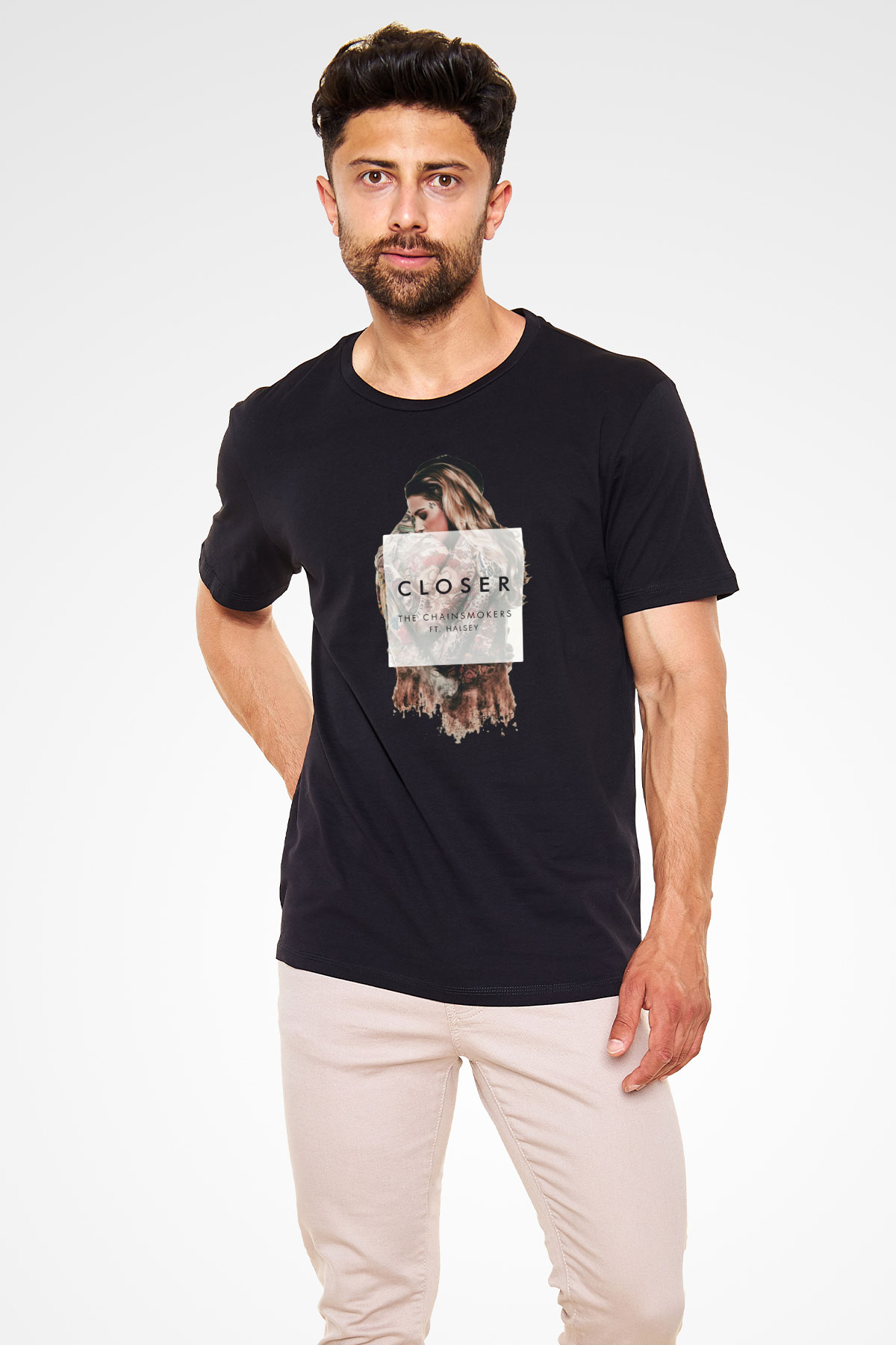 The Chainsmokers Siyah Unisex Tişört T-Shirt - TişörtFabrikası