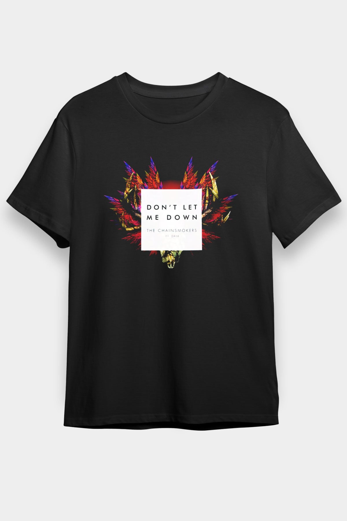 The Chainsmokers Siyah Unisex Tişört T-Shirt - TişörtFabrikası