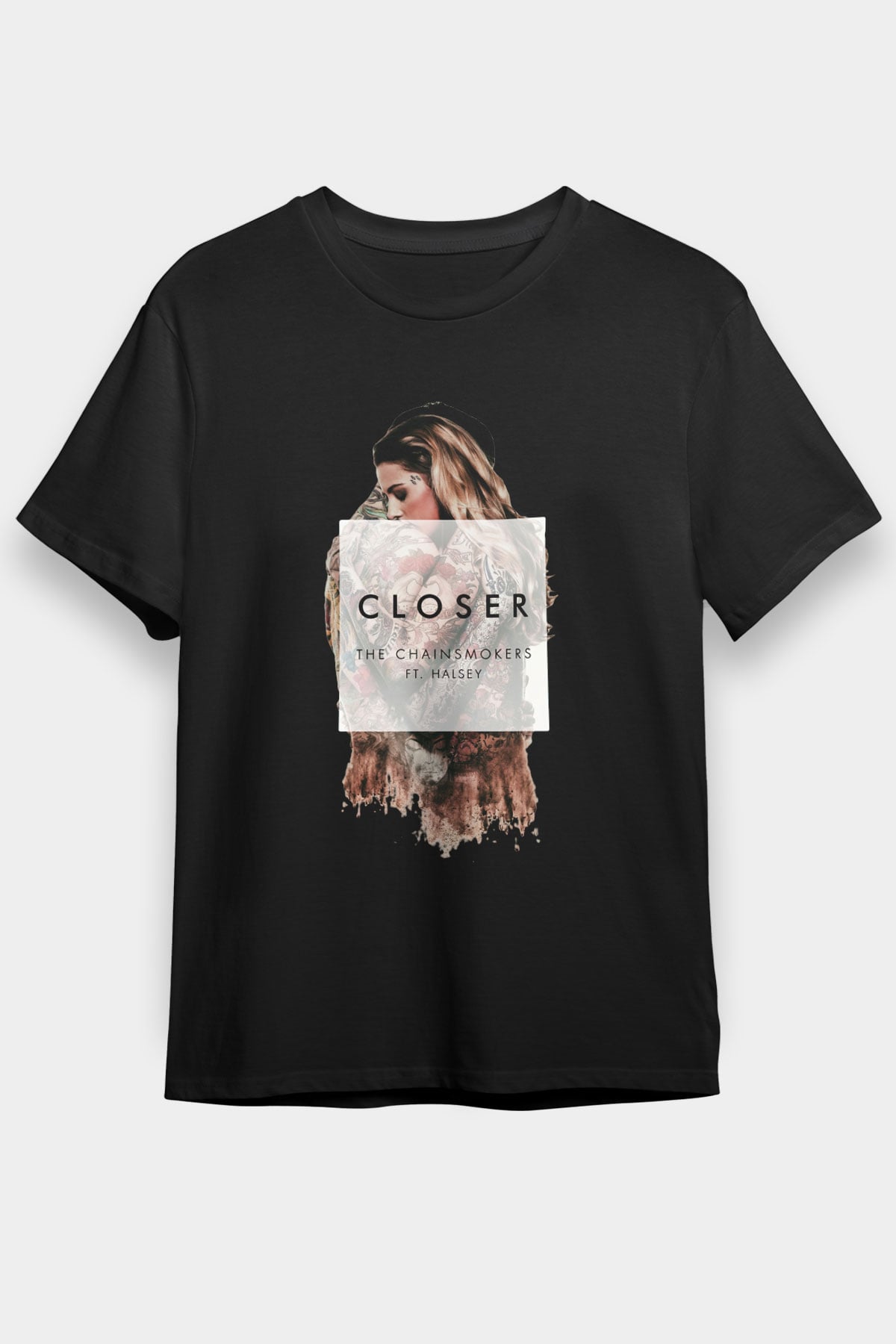 The Chainsmokers Siyah Unisex Tişört T-Shirt - TişörtFabrikası