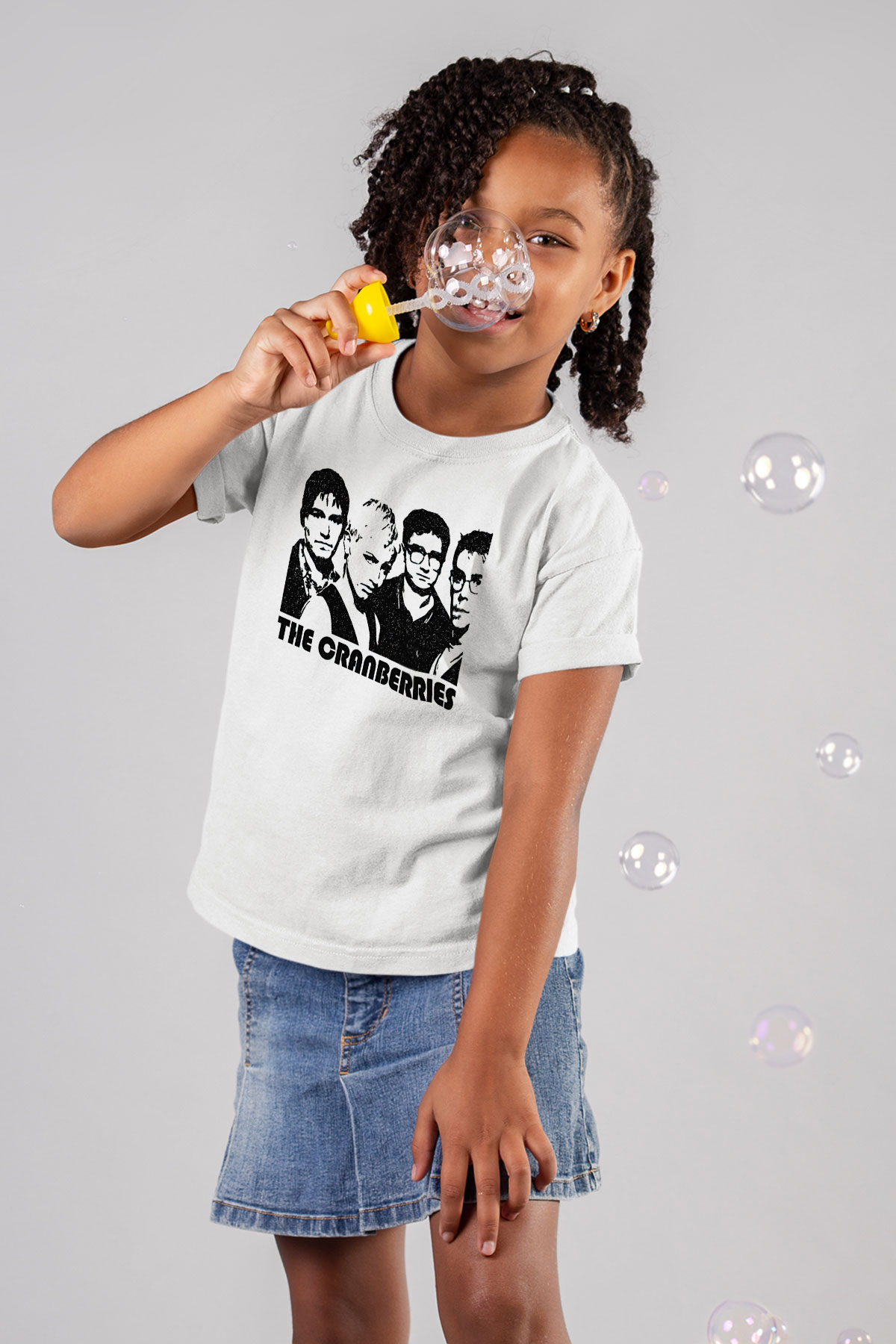 The Cranberries Baskılı Beyaz Unisex Beyaz Çocuk Tişört - Tshirt